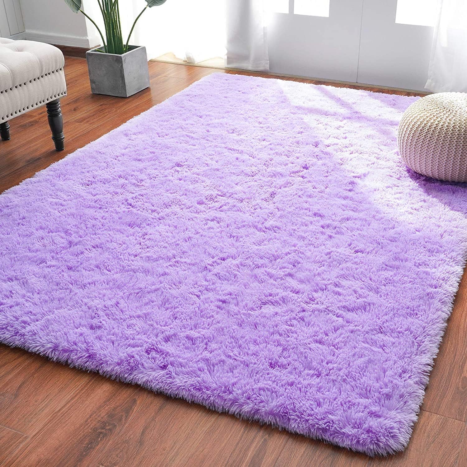 Softlife Ultra Soft Fluffy Area Rugs for Bedroom, Girls and Boys Room Kids Room Nursery Rug, 6 x 9 Feet Shaggy Fur Indoor Plush 