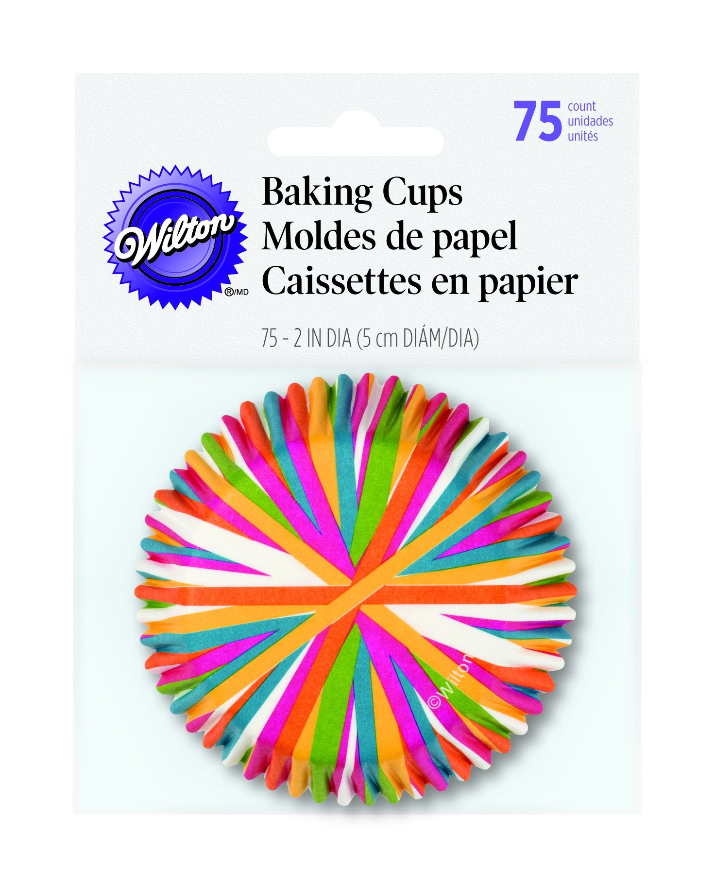Wilton Baking Cups, Multicolored, 75 ct