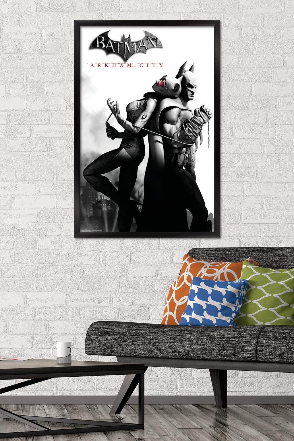 Trends International Dc Comics Video Game - Arkham City - Catwoman Wall Poster, 22.375'' X 34'', Black Framed Version