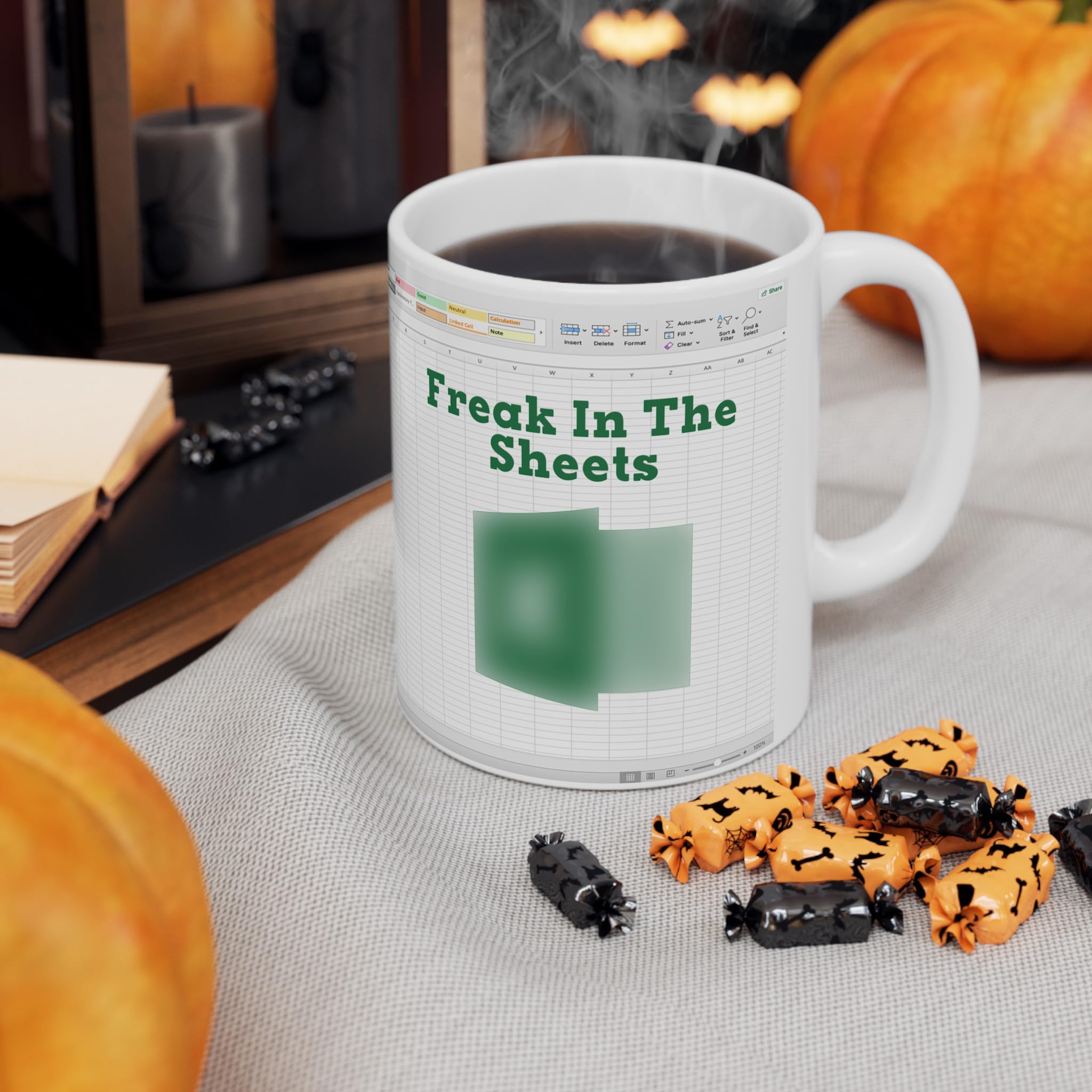 Jewelayer Freak in The Sheets Coffee Mug Hilarious Spreadsheet Humor for Accountants, Bosses, and Coworkers - Perfect Christmas,
