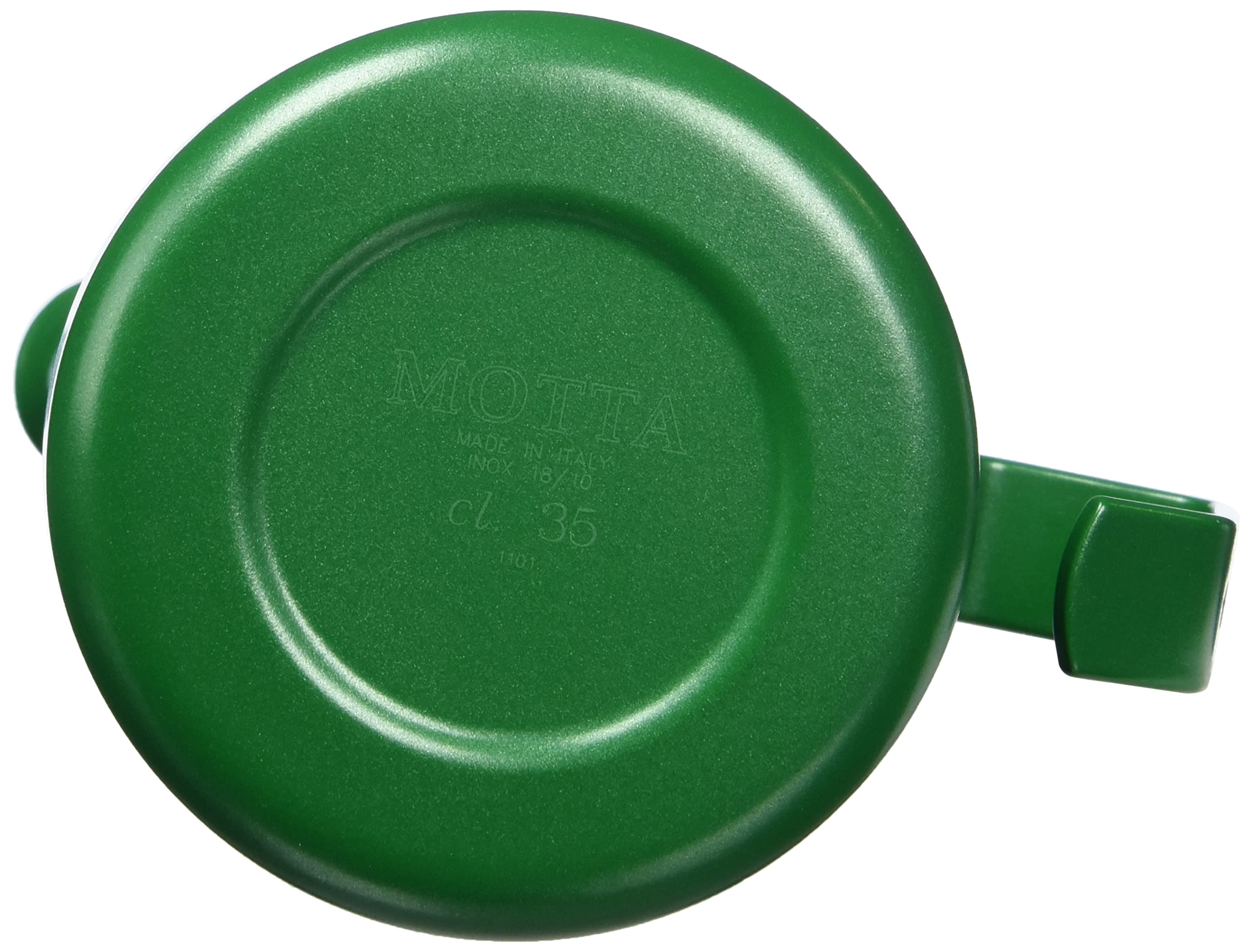 Metallurgica Motta 8007986028358 Motta Stainless Steel Professional Milk Pitcher, Green, 11.8 Fl. Oz, One Size