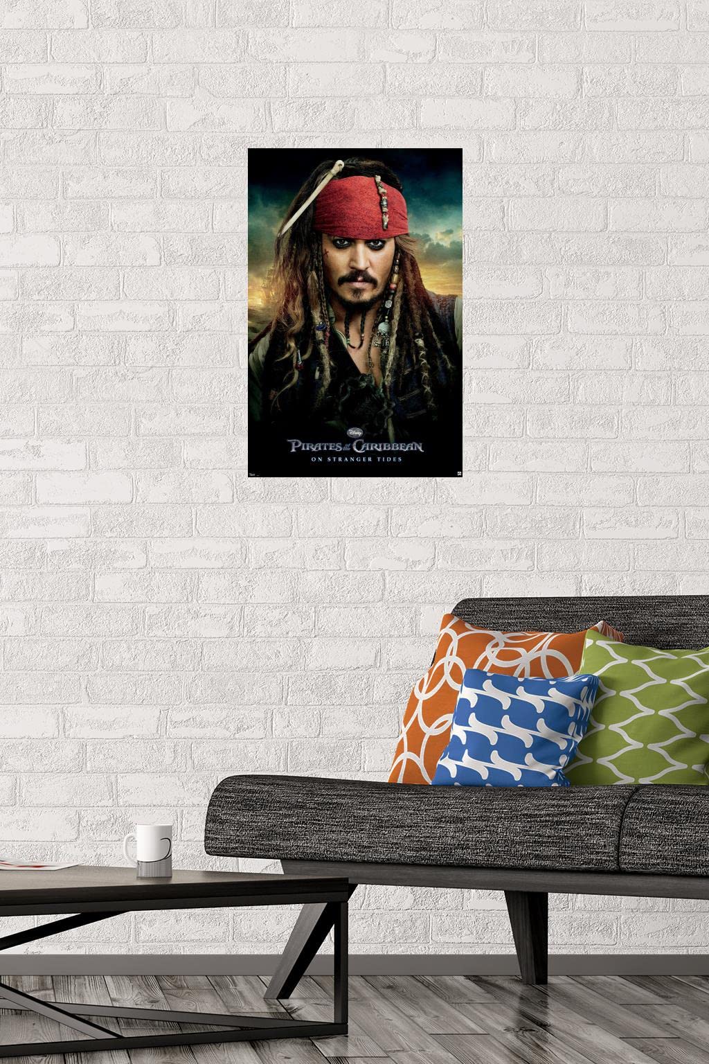 Trends International Disney Pirates Of The Caribbean: On Stranger Tides - One Sheet Wall Poster, 14.725'' X 22.375'', Premium Un