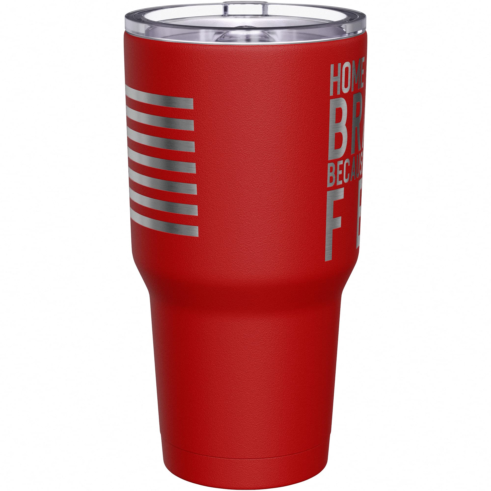 We The People Holsters - Home Of The Brave Because Of The Few - We The People Travel Mug - American Flag Coffee Travel Mug - American Made Travel Mug - Double Insulated Tumbler - 30 oz