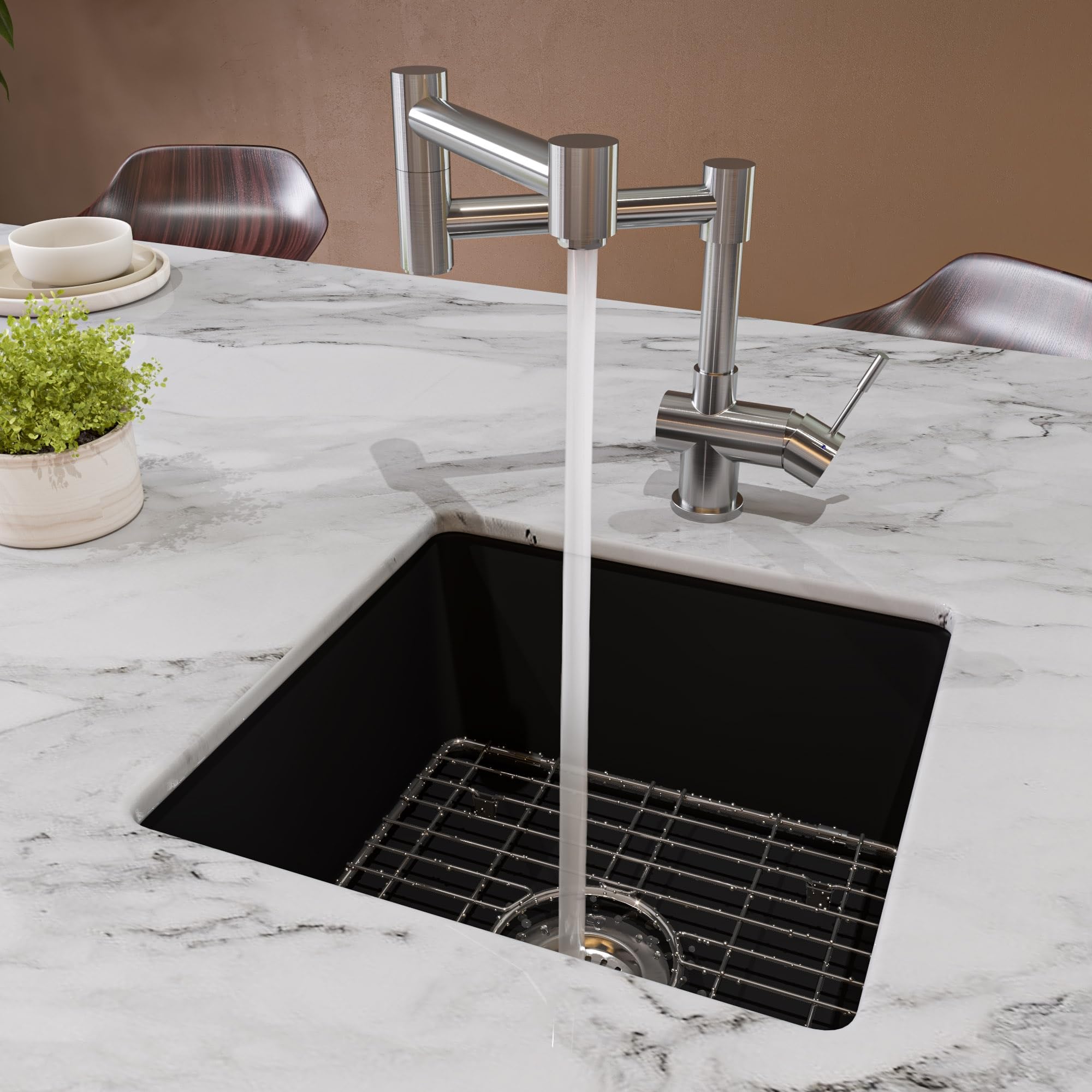 Alfi Brand Abf1818S-Bm Kitchen Sink, Black Matte