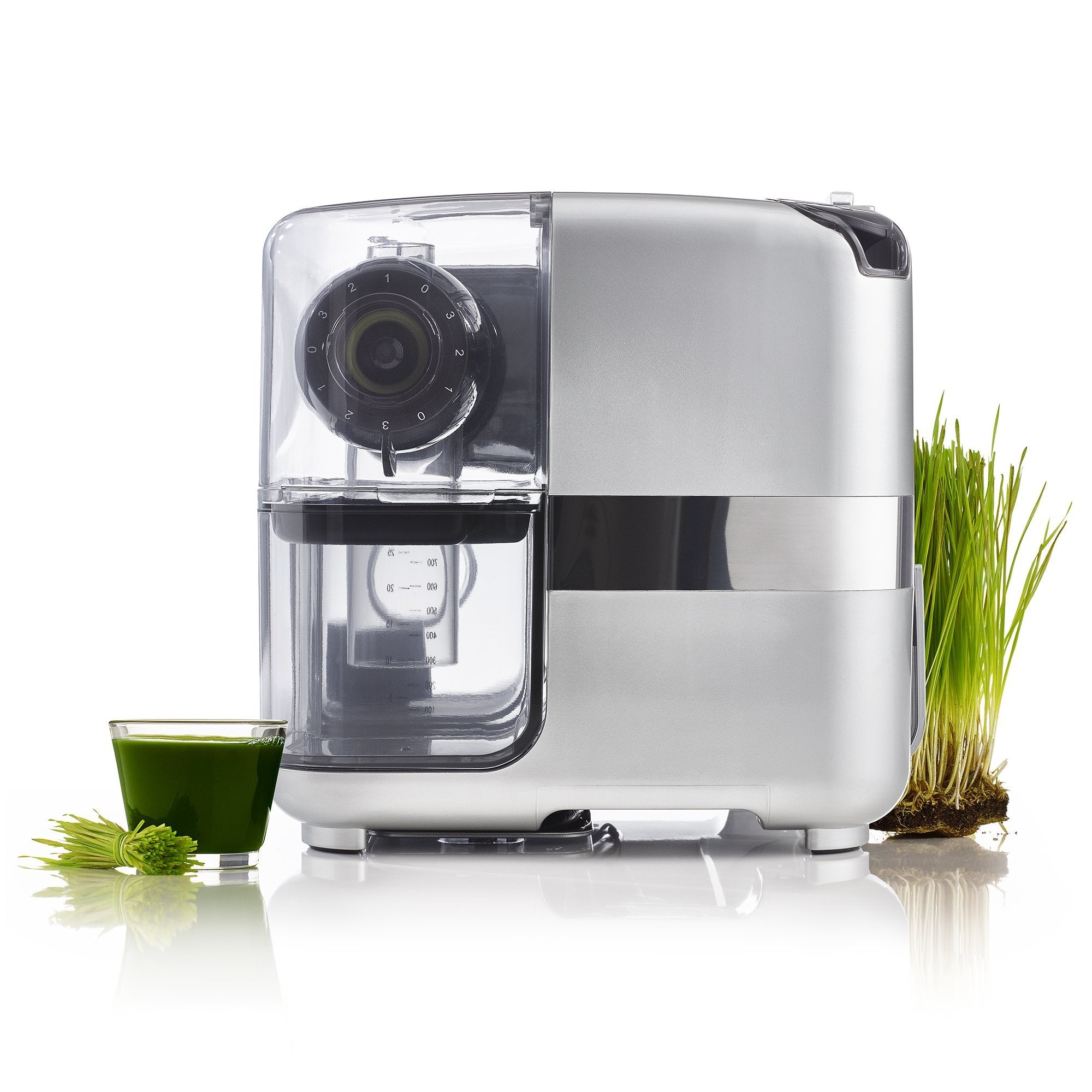 Omega Cube Nutrition System Juicer Creates Fruit Vegetable & Wheatgrass Juice Slow Masticating Compact Design With Convenient St