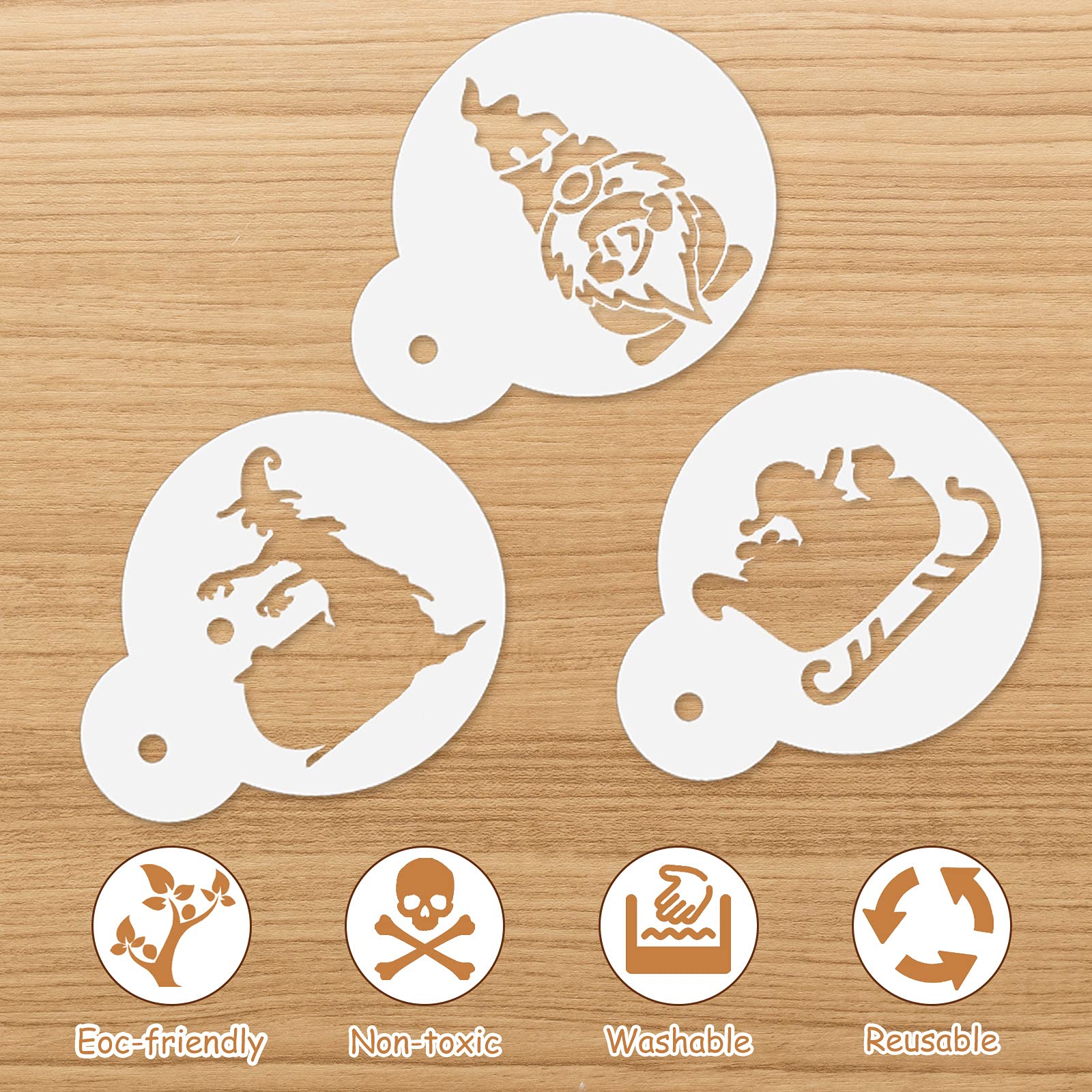 30 Pieces Christmas Thanksgiving Halloween Cookie Stencils Thanksgiving Christmas Stencils Reusable Cake Stencils And Templates