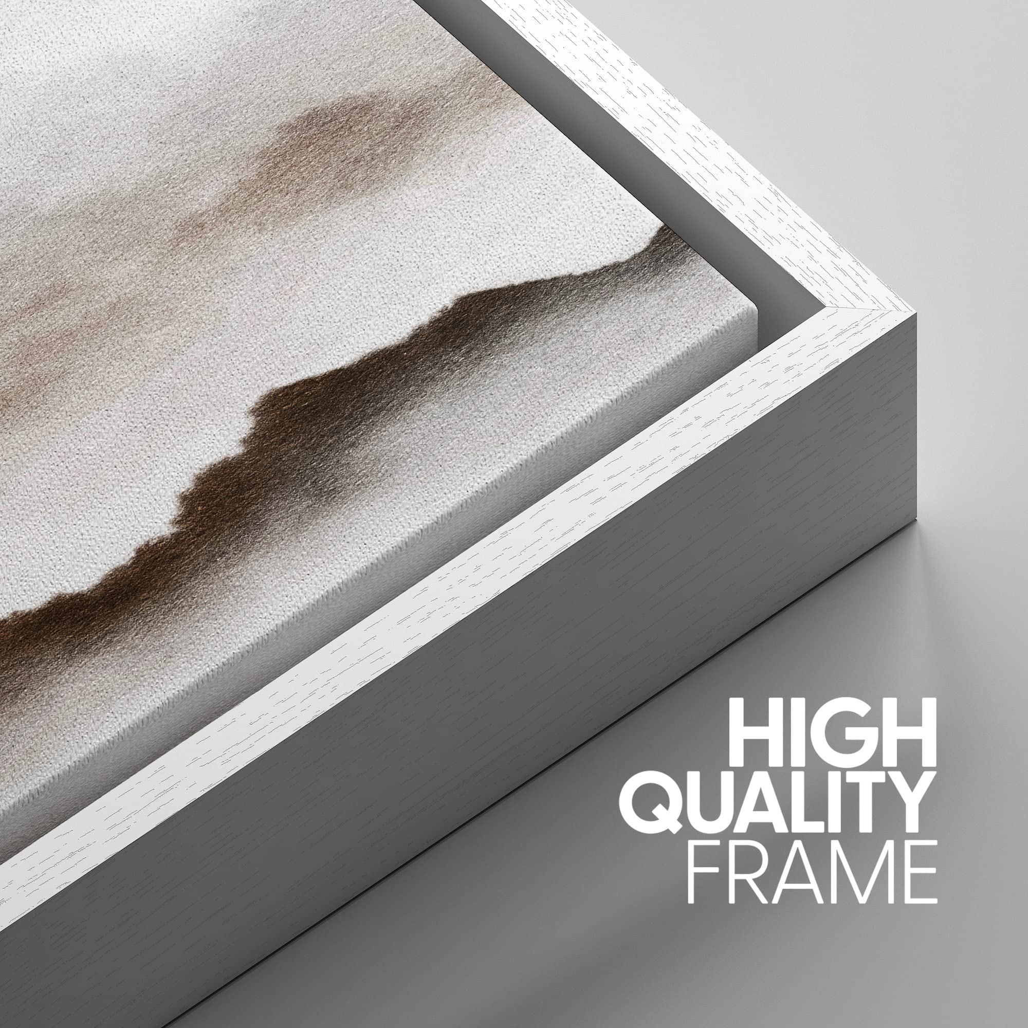 Signwin Framed Canvas Print Wall Art Set Birds Over Pastel Mist Mountain Range Nature Wilderness Illustrations Modern Art Decora