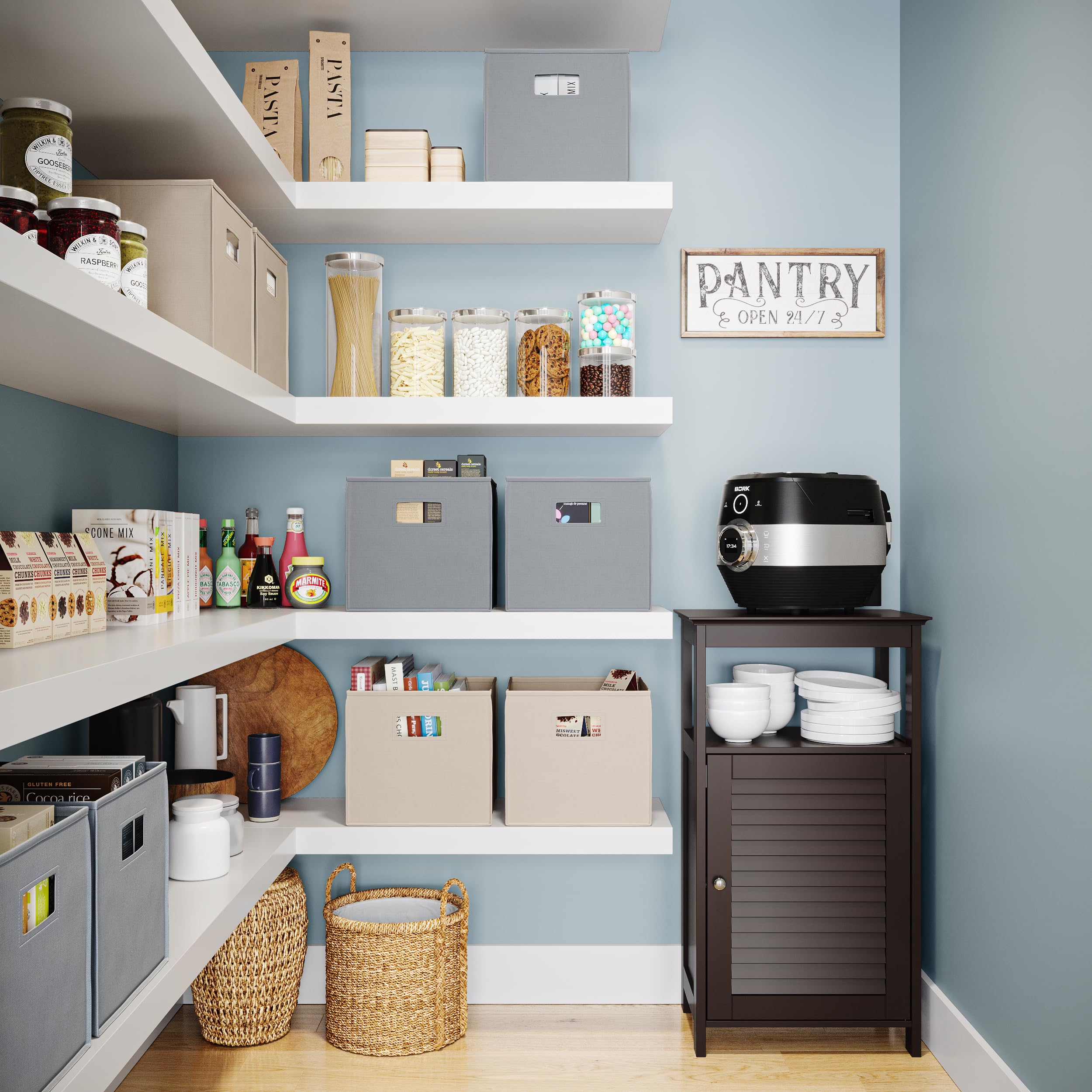 Riverridge 2 Pc Storage Set In Gray Folding Bin, 2 Count