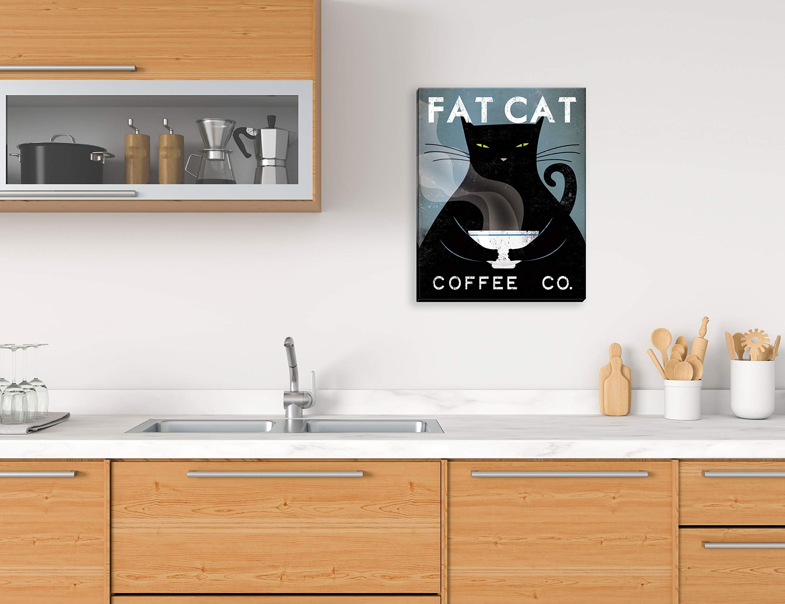 Picture Peddler Fat Cat Coffee Co By Ryan Fowler; One 11X14In Hand-Stretched Canvas
