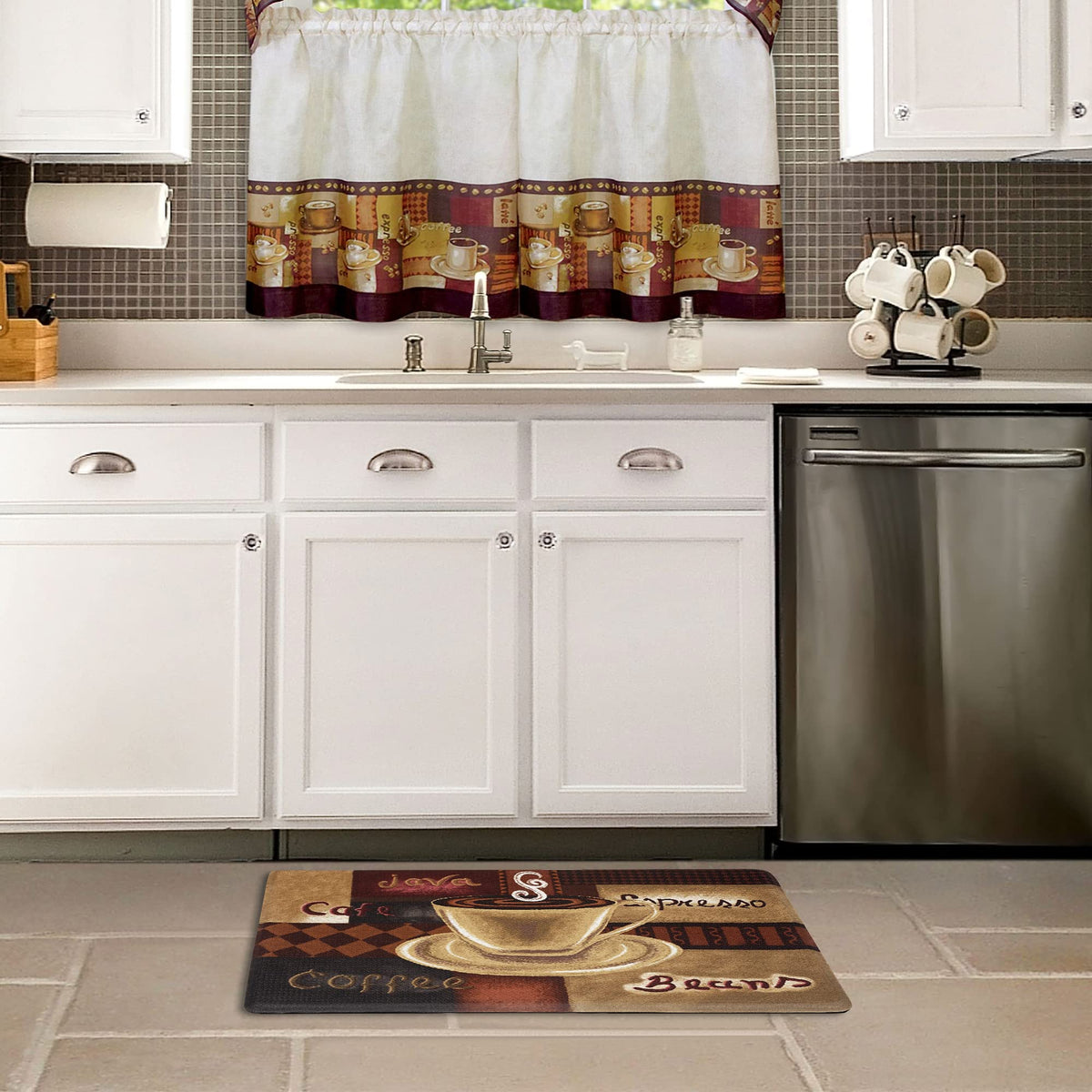 Achim Home Furnishings Anti Fatigue Mat 18X30 - Coffee