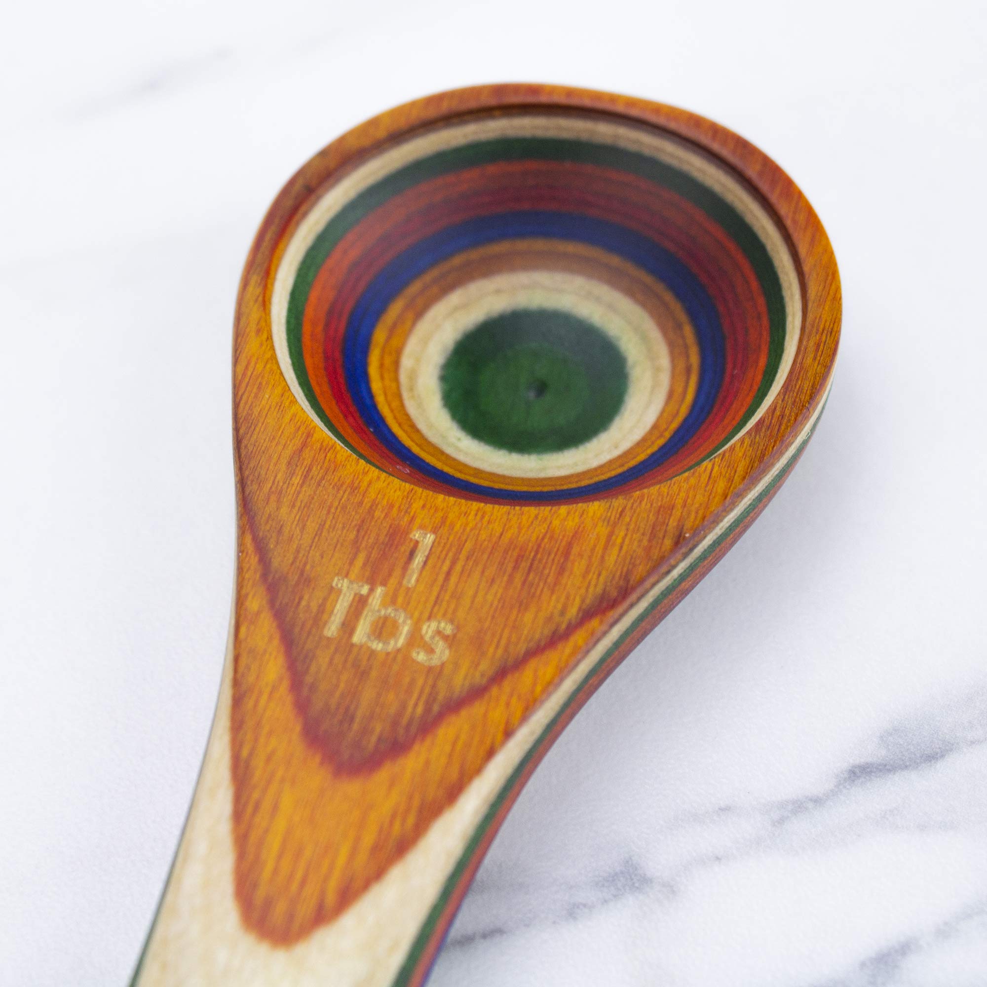 Baltique Marrakesh Collection 2 In 1 Wooden Measuring Spoon With Tablespoon And Teaspoon Measurements