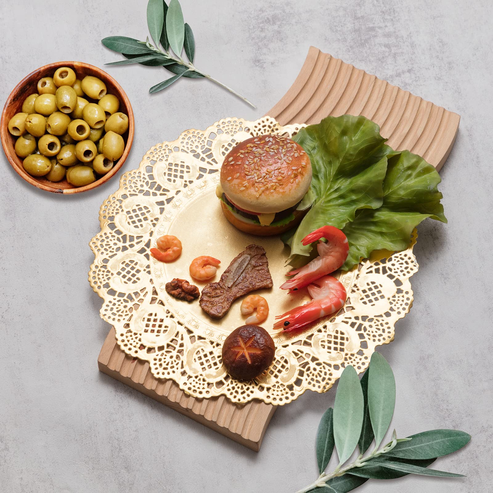 Gueevin 200 Pcs Paper Doilies For Tables Lace Round Paper Placemats Decorative Disposable Placemats Doily Paper Pad For Dinner P