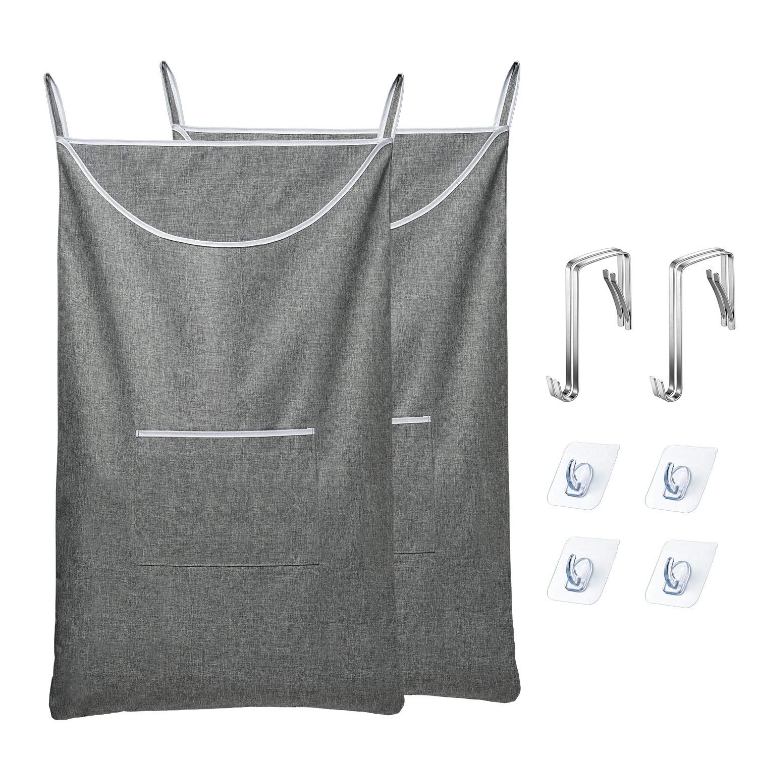 Saverho Large Door Hanging Hamper Bag, Large Capacity Hanging Laundry Hamper Basket With Wide Opening Dirty Clothes Laundry Hamp