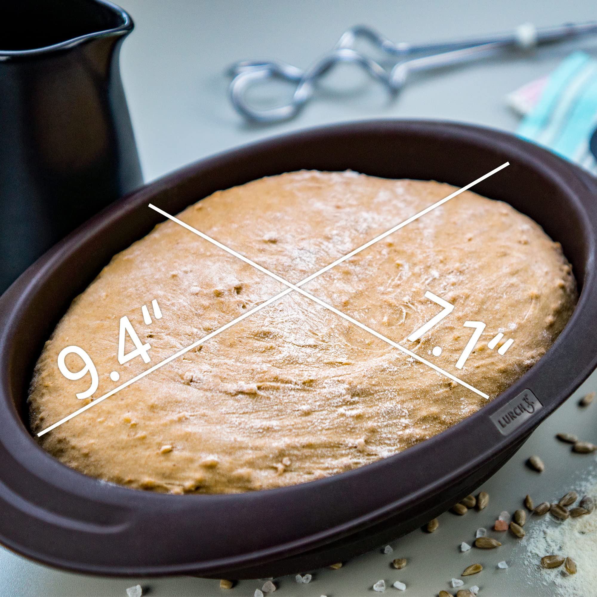 Lurch Germany Flexiform Oval Bread Pan For Baking All Kinds Of Bread | Mold Is Made Of 100% Bpa-Free Premium Platinum Silicone |