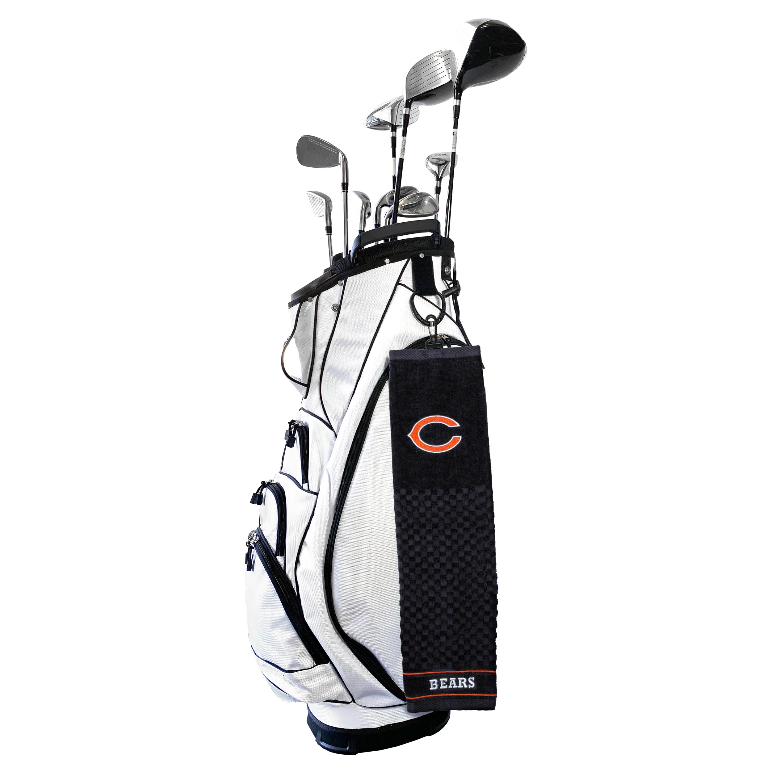 Team Golf Nfl Chicago Bears Embroidered Golf Towel Embroidered Golf Towel, Checkered Scrubber Design, Embroidered Logo