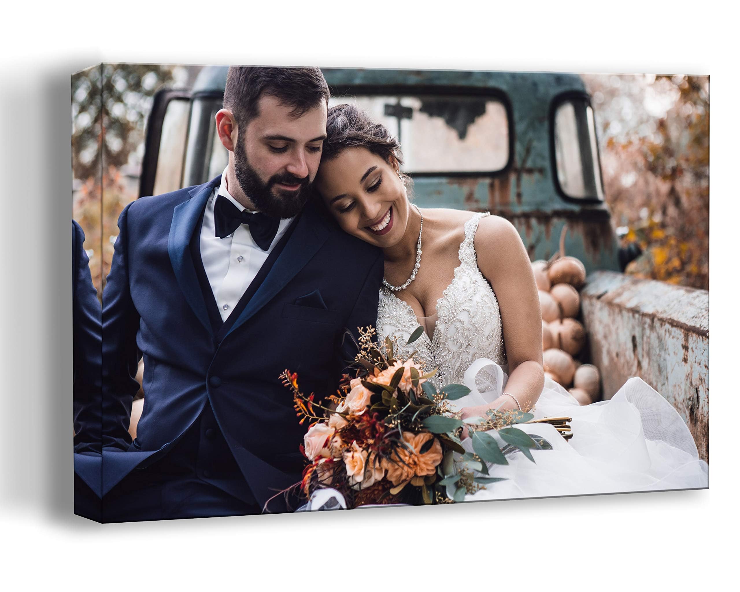 Personalized Custom Canvas Prints: Photo On Canvas (11X14 Inch) Transform Your Photos Into Stunning Framed Wall Art-Digitally Pr