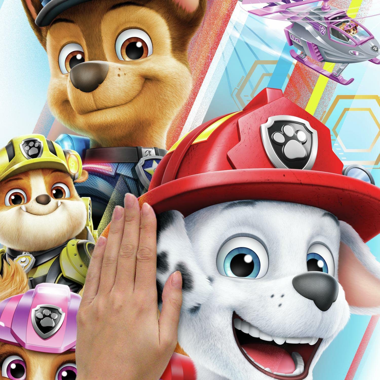 Roommates Rmk4846Gm Paw Patrol Movie Peel And Stick Giant Wall Decals,Red, Orange, Yellow, Green, Blue, Purple, Pink, Brown