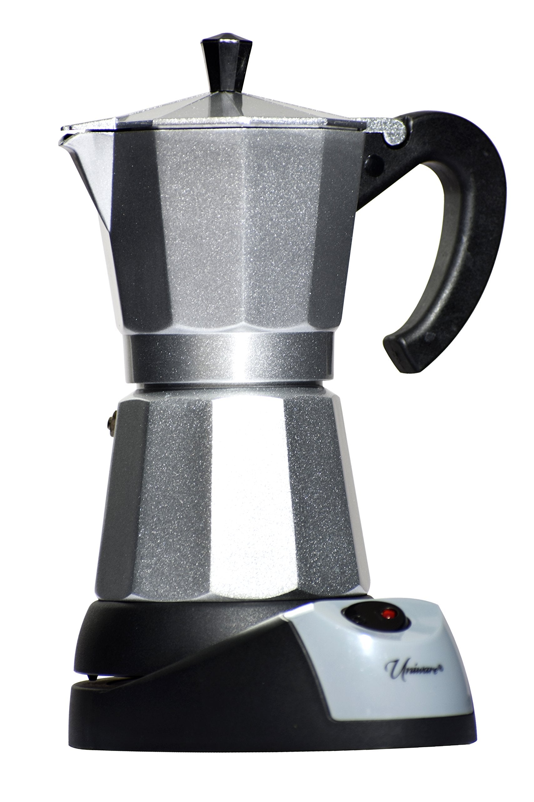 Uniware Electric Bialetti Moka Espresso Maker 6 Cups