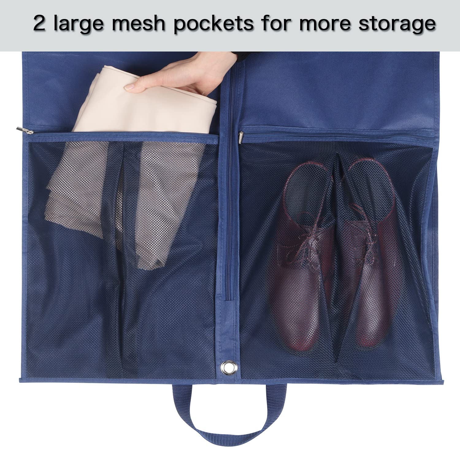 Zilink 43'' Suit Bags For Men Travel And Storage Gusseted Garment Bags For Hanging Clothes Suit Cover With Handles For Clothes,