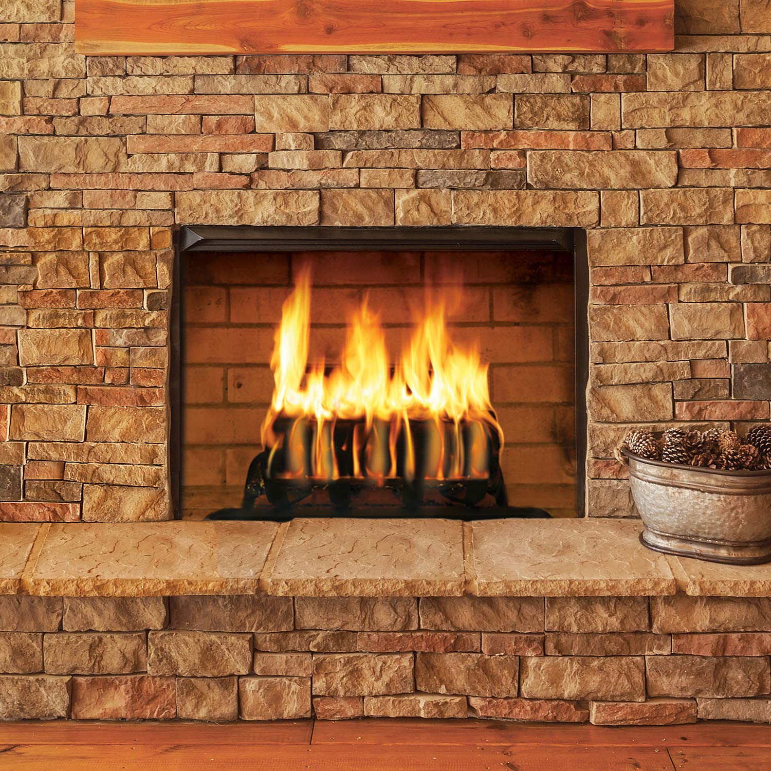 Duraflame Crackleflame 4.5Lb 3-Hr Indoor/Outdoor Firelog, 4-Pack