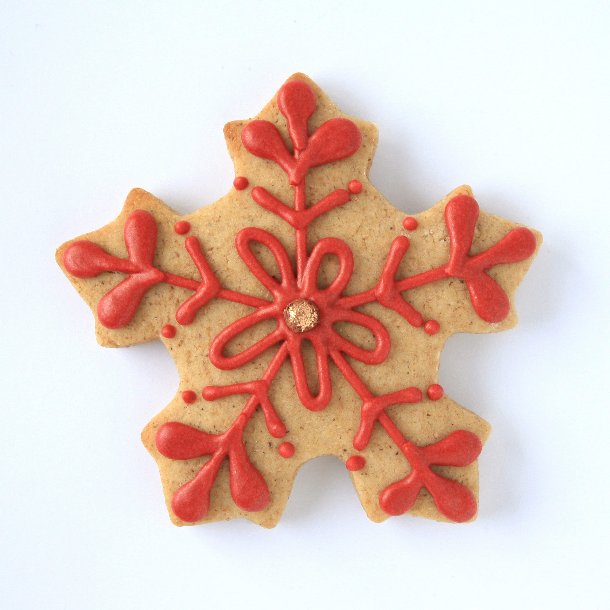 Festive Snowflake Cookie Cutter, 3.25'' Made In Usa By Ann Clark