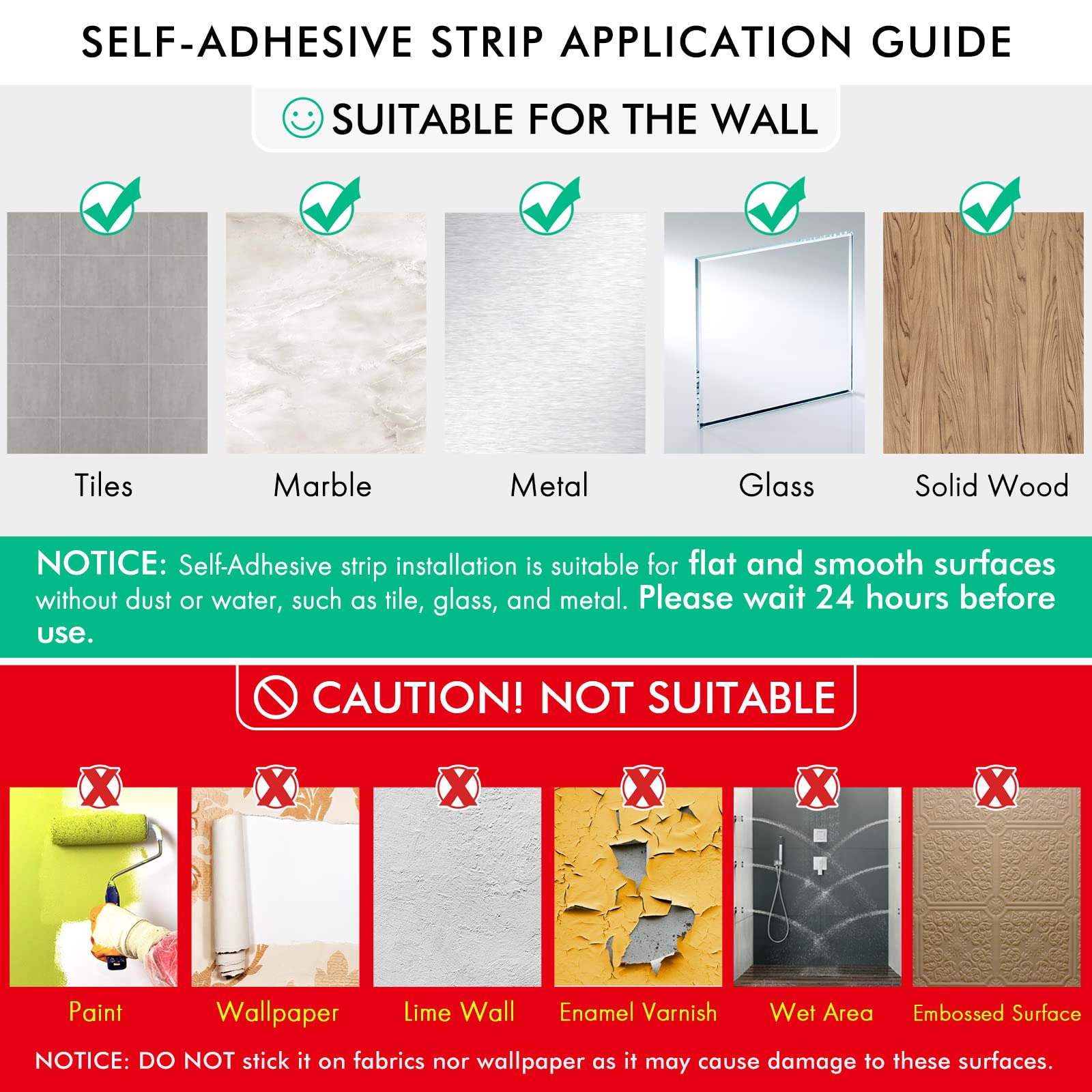 KES Adhesive Towel Bar 20-Inch Bathroom Towel Holder No Drill Stick on Towel Hanger Contemporary Style Wall Mount SUS 304 Stainless Steel Brushed Finish  A7000S50B-2