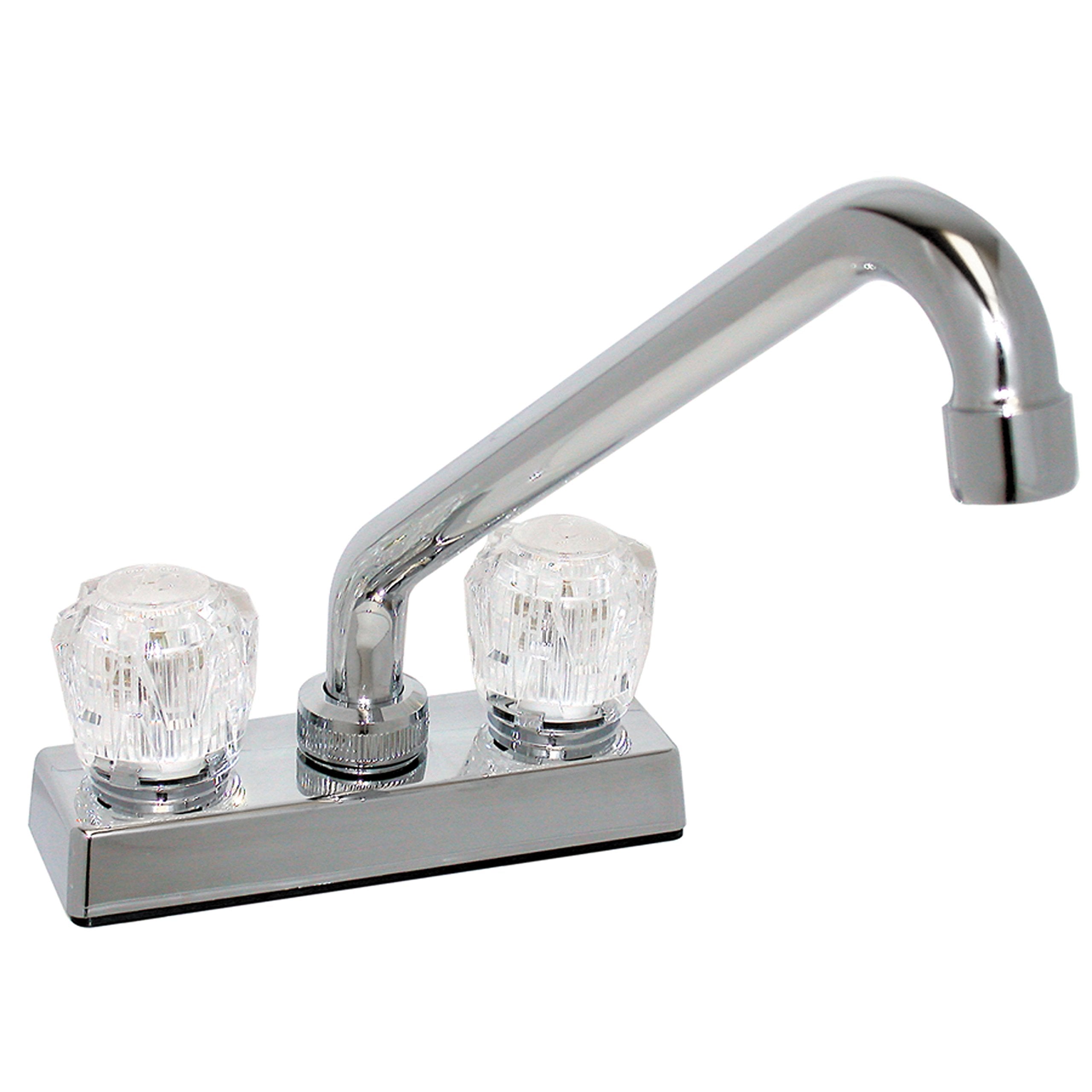 Phoenix Faucets Pf211304 Dual Handle 4'' Bar Deck Faucet - 8'' Hi-Rise Tubular Spout, Acrylic
