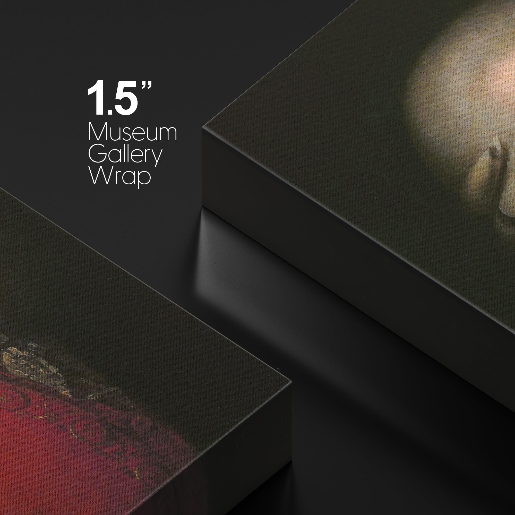 wall26 Canvas Print - Mozart Portrait Art, Colorful Design, 36"x24", Canvas Material