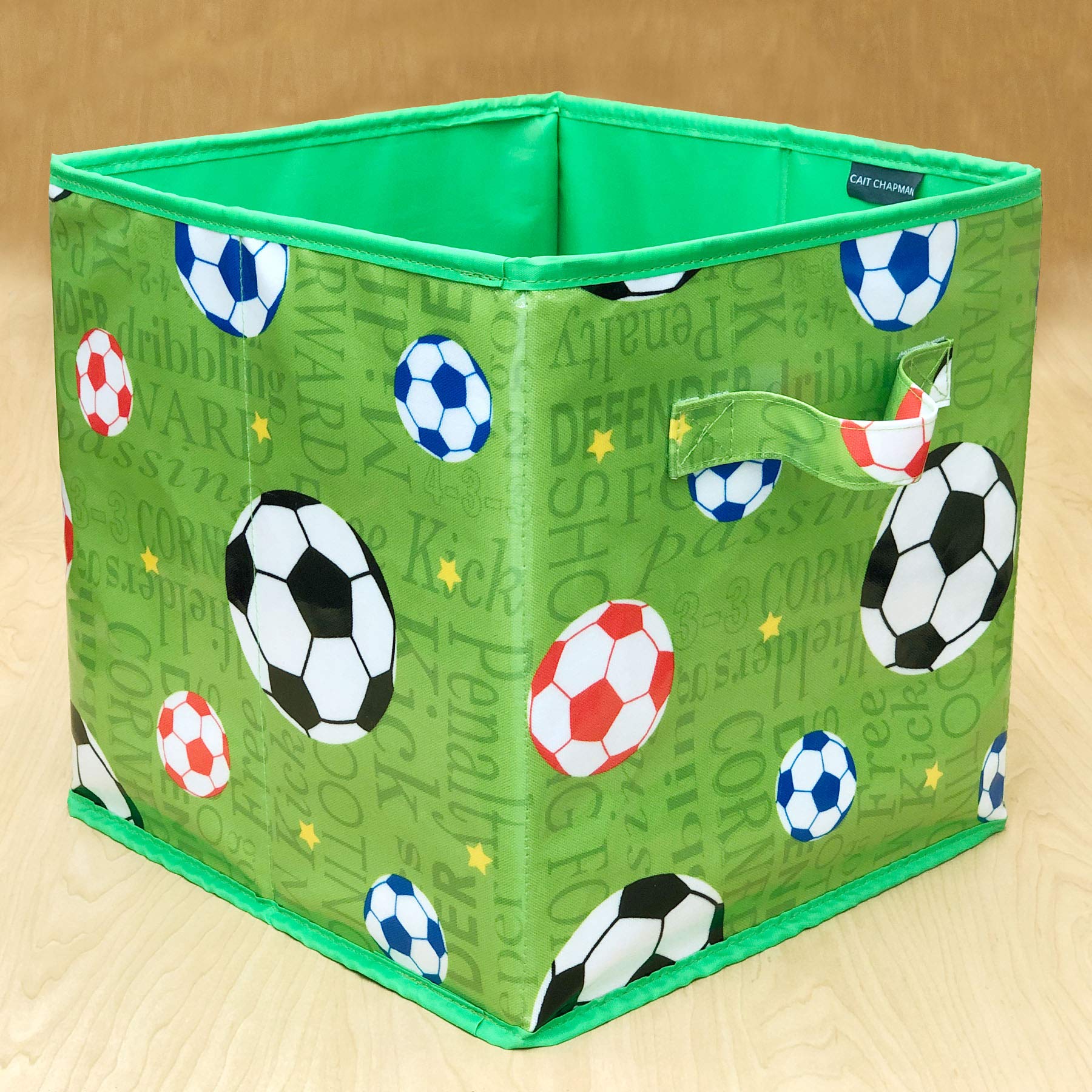Passion For Soccer Collection 11''X11''X11'' Storage Bin (Storage Cube-Colorful)