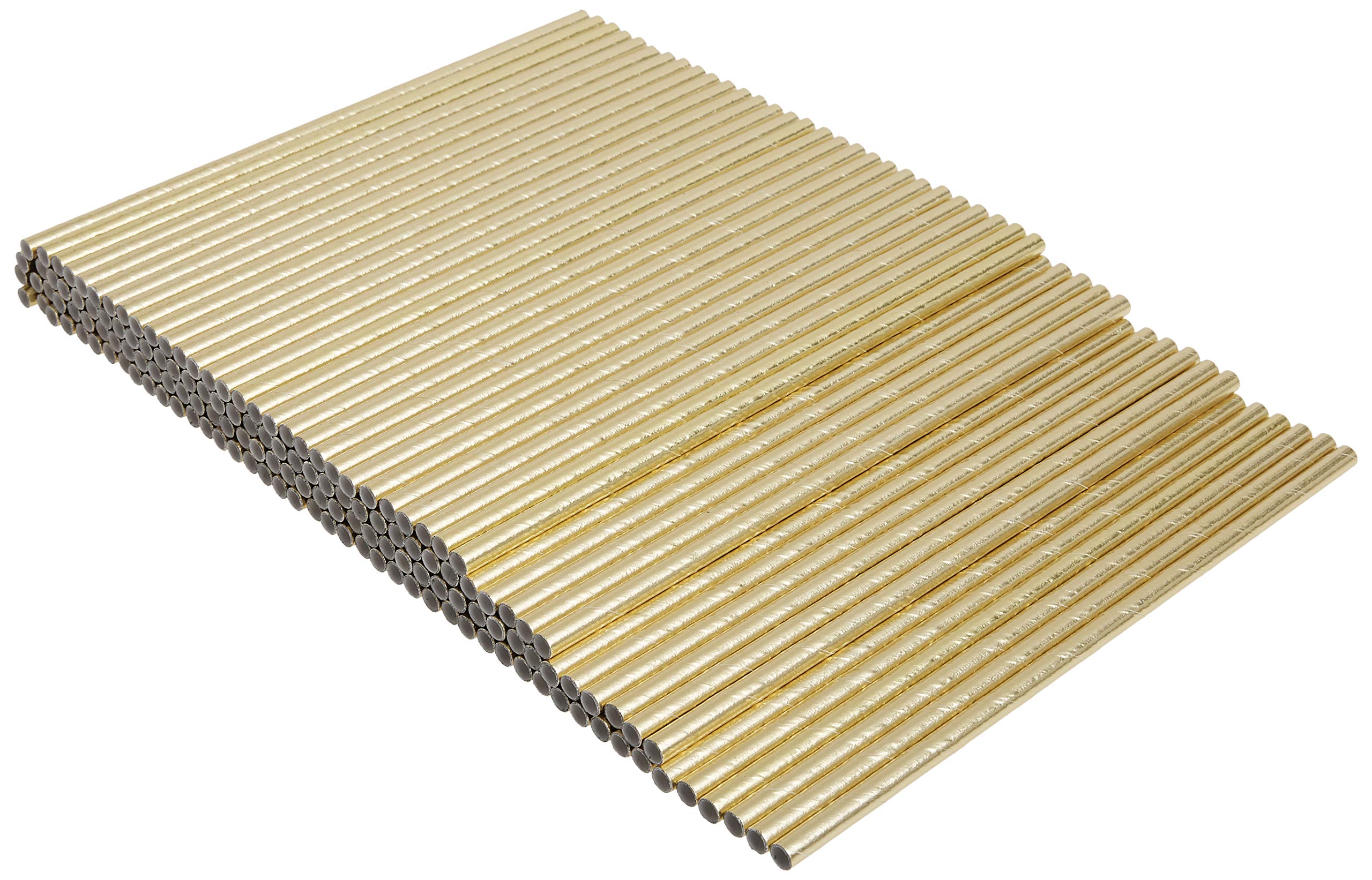 Kikkerland Paper Straws (Set Of 144) Gold