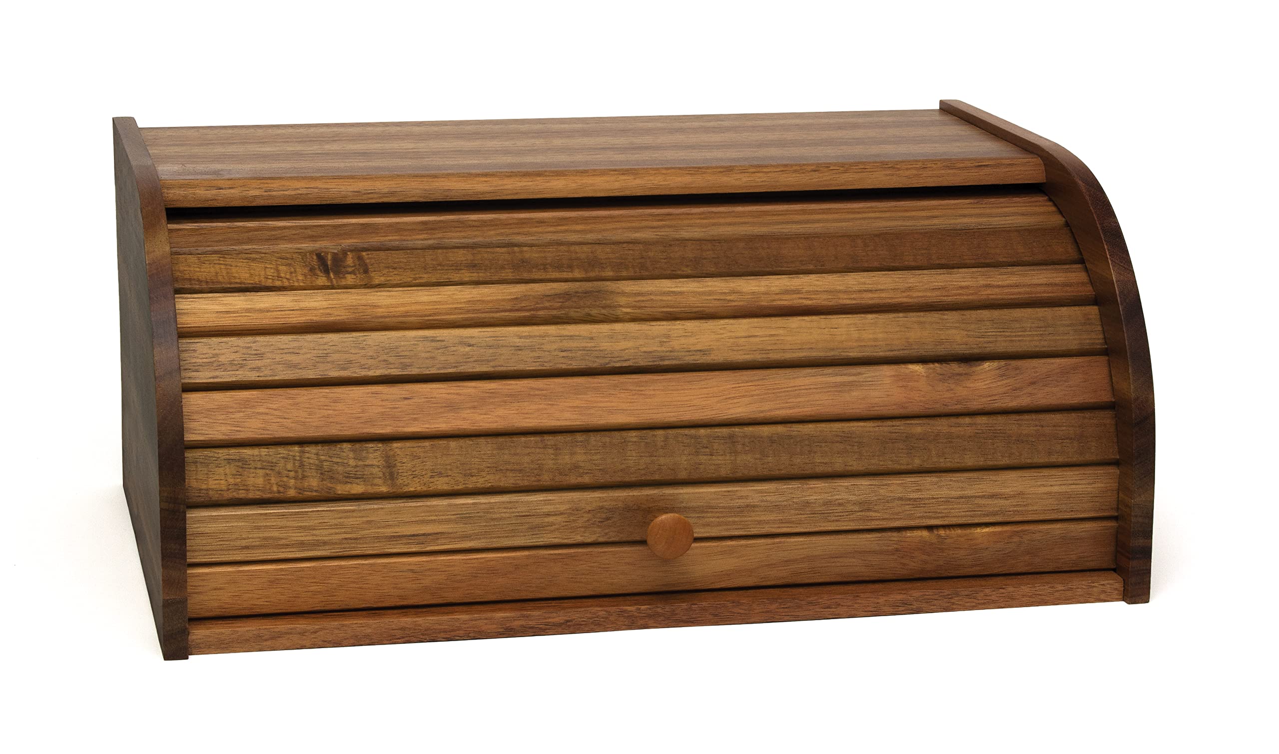Lipper International Acacia Wood Rolltop Bread Box, 16 x 103/4 x 7