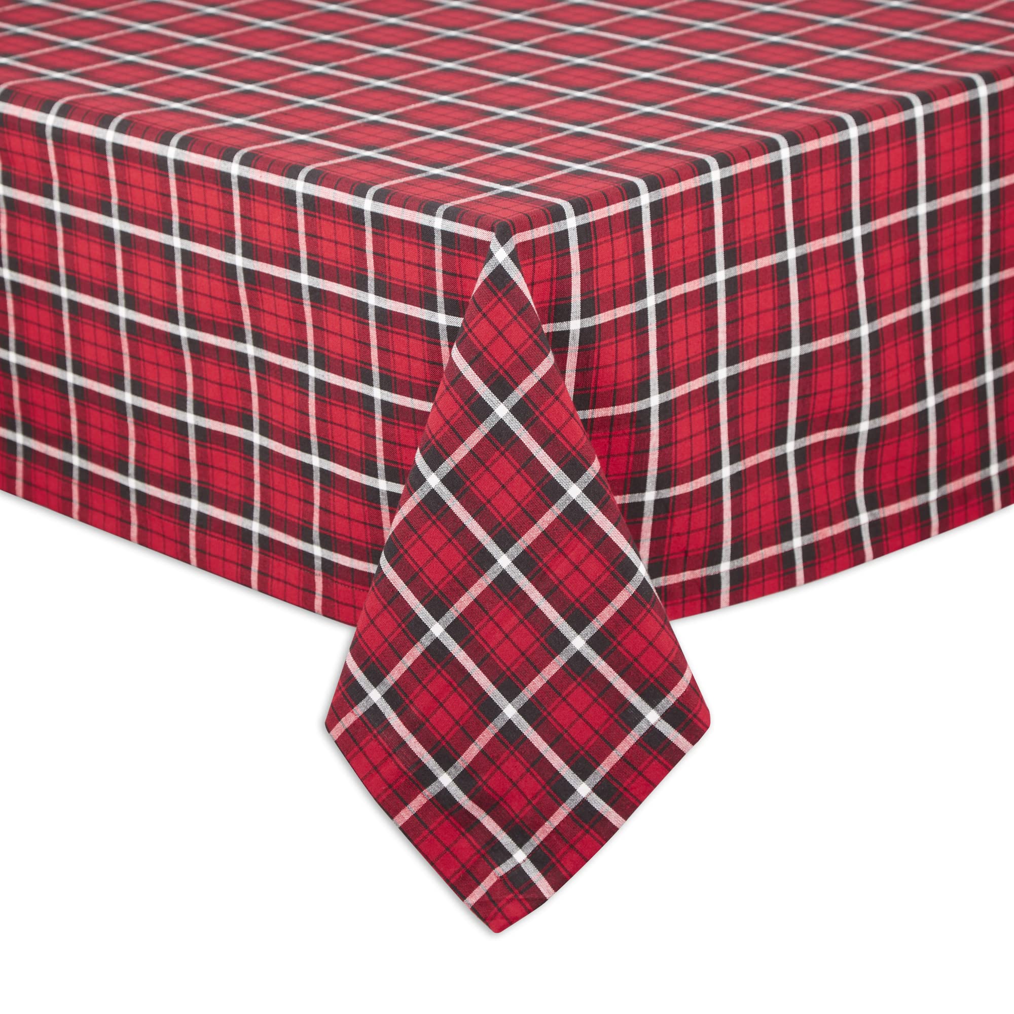 GLAD TIDINGS PLAID TABLECLOTH 60x120