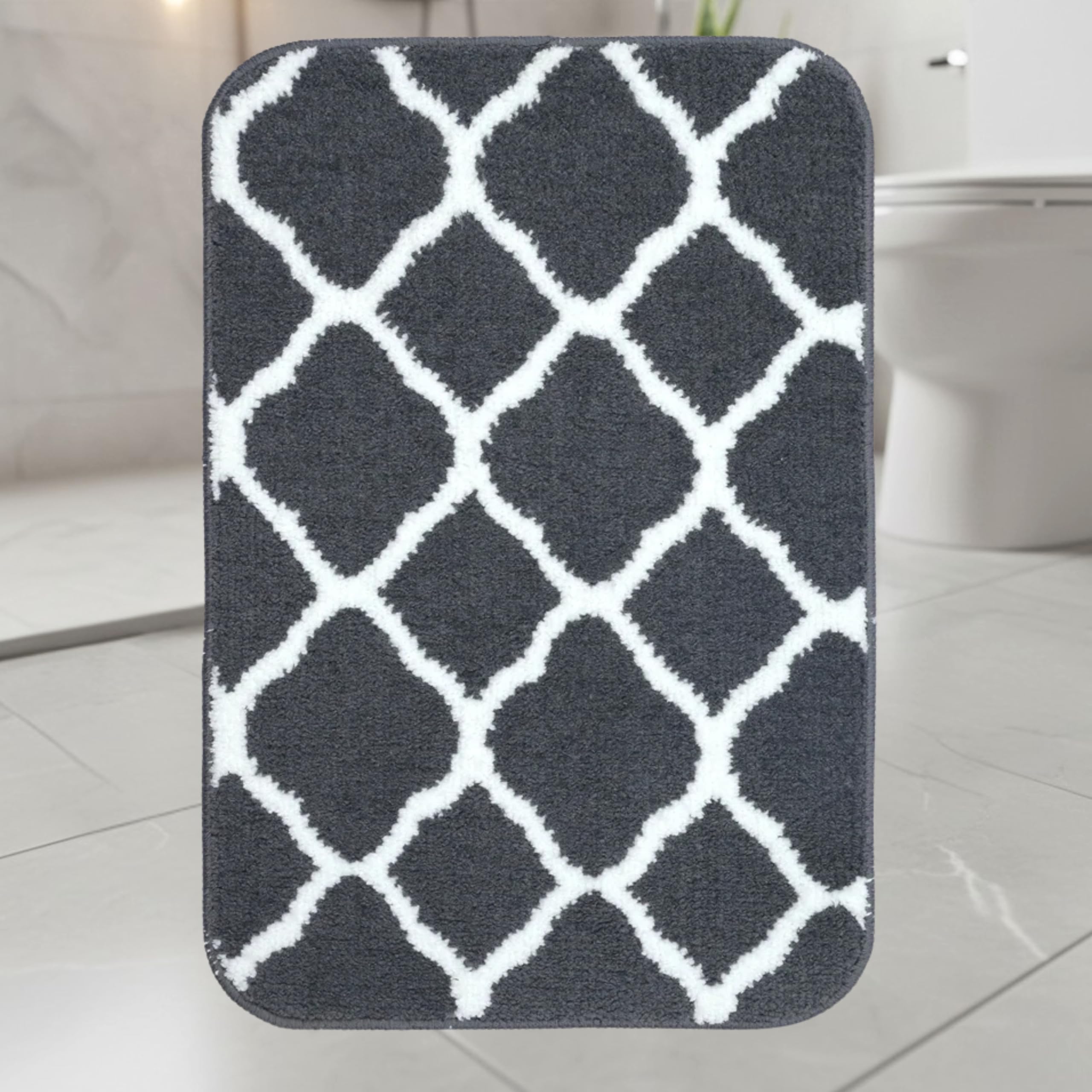 Saral Home Tangier Soft Microfiber Durable & Washable Multipurpose Bedside Runner For Home/Kitchen/Living Area/Lobby/Office Entr