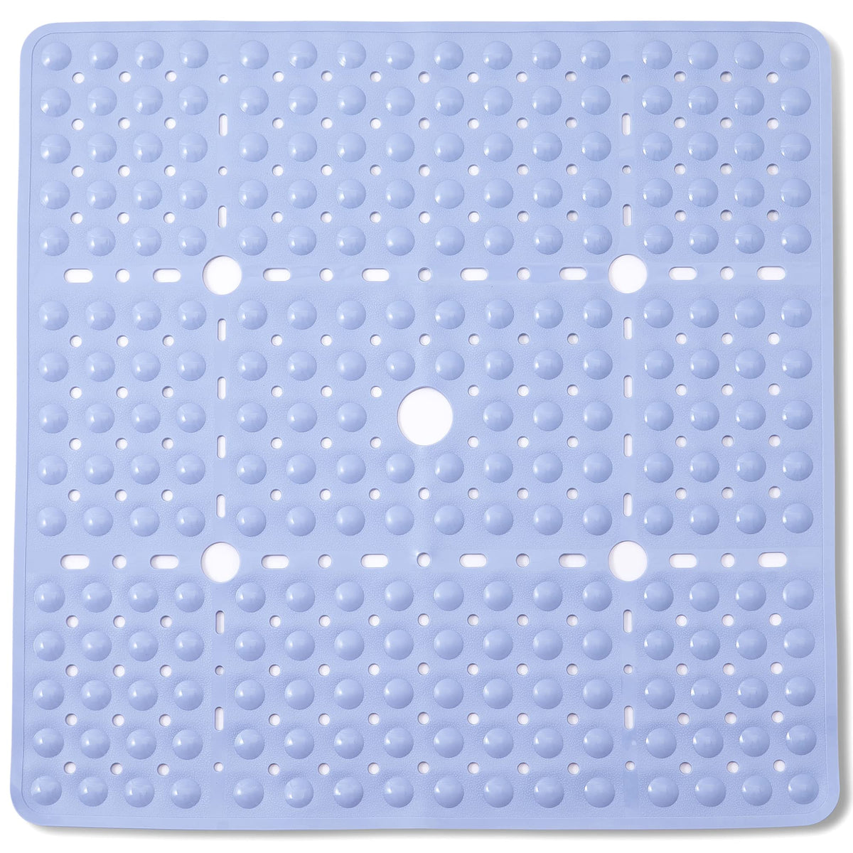 Enkosi Large Square Shower Mat Non Slip - Non Slip Shower Mats - Bathroom Shower Mat - Blue Shower Matt - Kids Shower Mat - Non
