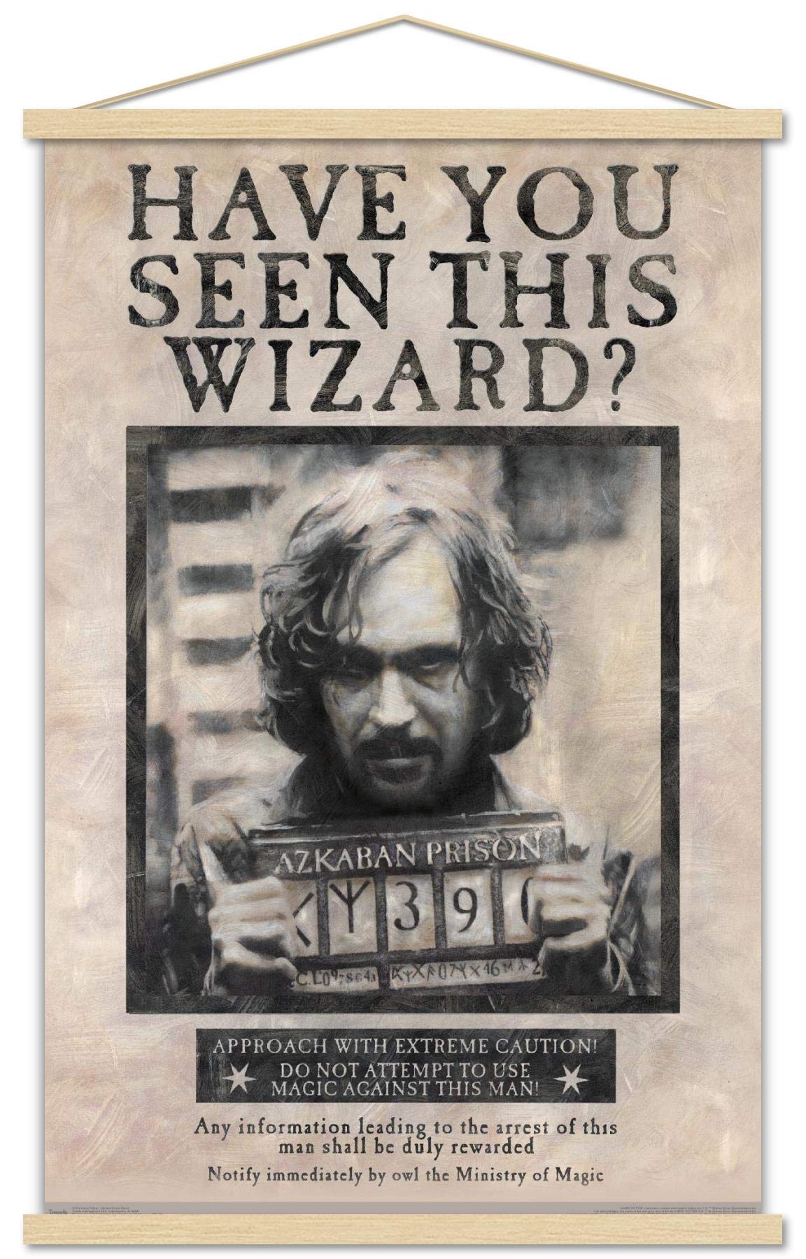 Trends International The Wizarding World: Harry Potter - Sirius Black Wanted Poster Wall Poster, 22.375'' X 34'', Premium Print