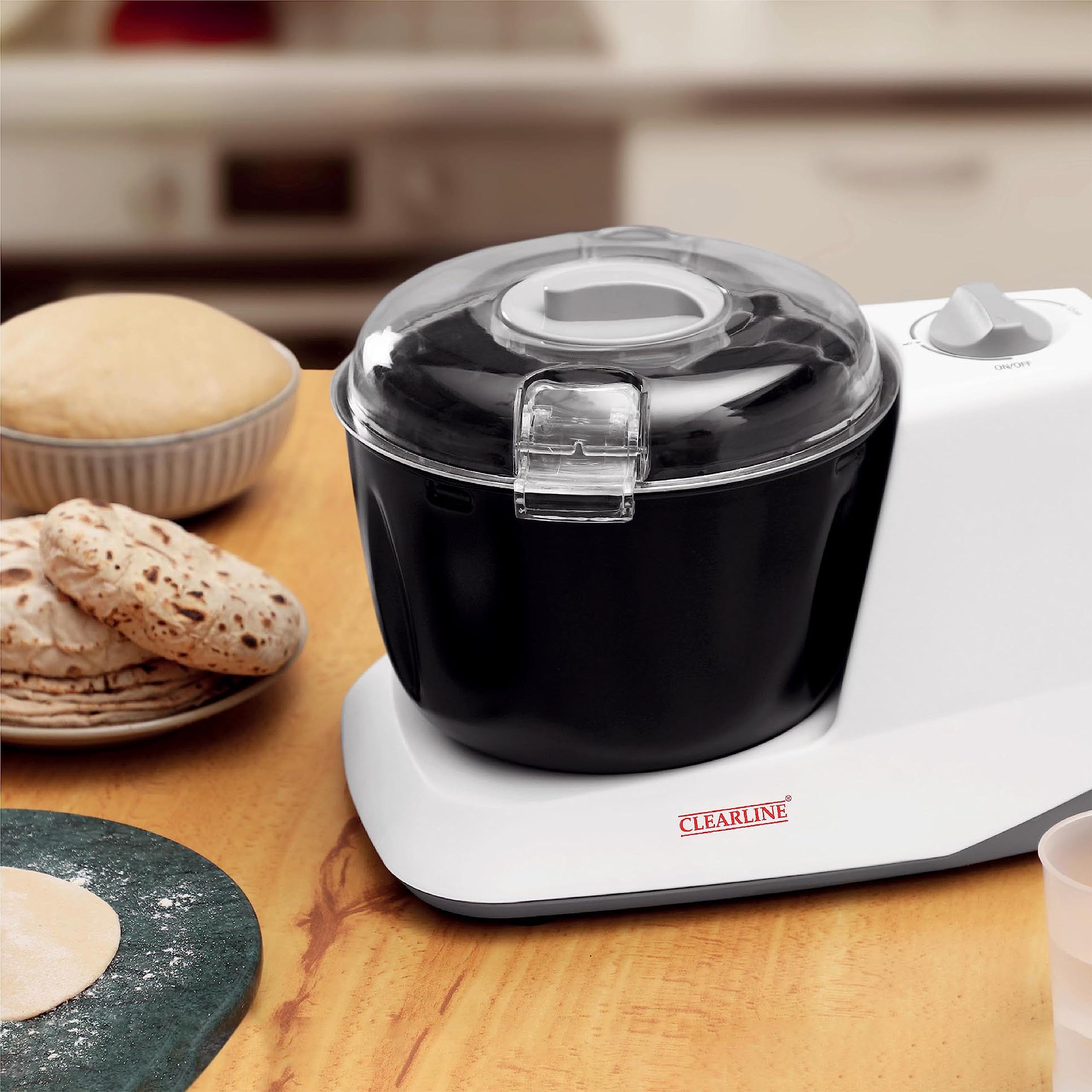 Clearline Automatic Electric Atta Kneader Dough Maker With Non Stick Bowl, Smart Atta Kneader Mixer And Dough Kneader Machine, D