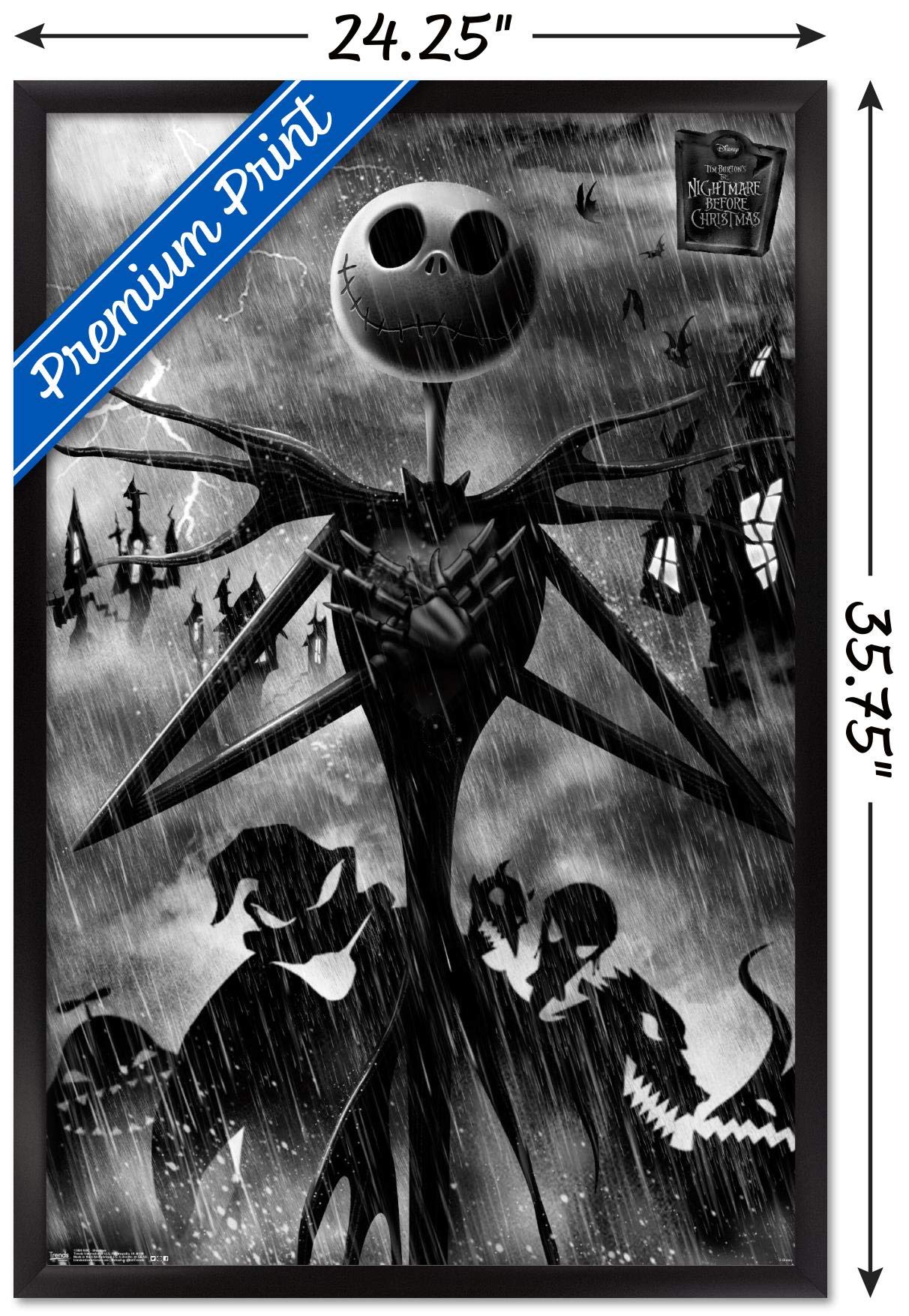 Trends International Wall Poster The Nightmare Before Christmas Shadows, 22.375 X 34