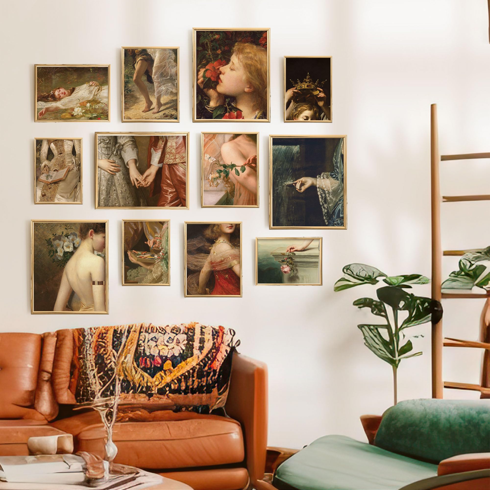 Lucky Numen Set 12 Renaissance Wall Art, Victorian Gothic Decor, Victorian Wall Decor, Famous Paintings Wall Art, Impressionist