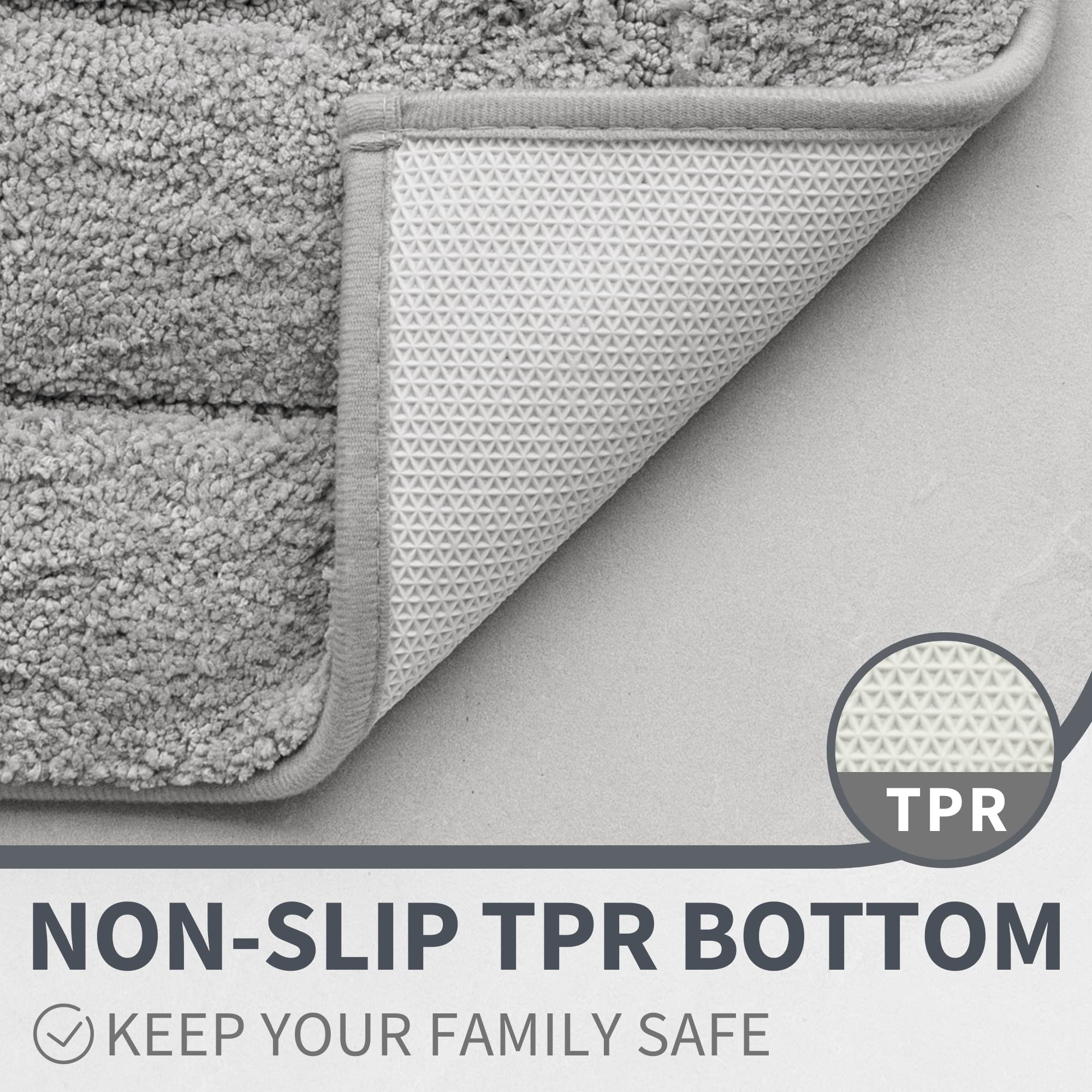 Granny Says Bathroom Rug Mat, Bath Mats For Bathroom Non-Slip, Super Soft And Water Absorbent, Microfiber Bath Rugs, Machine Was