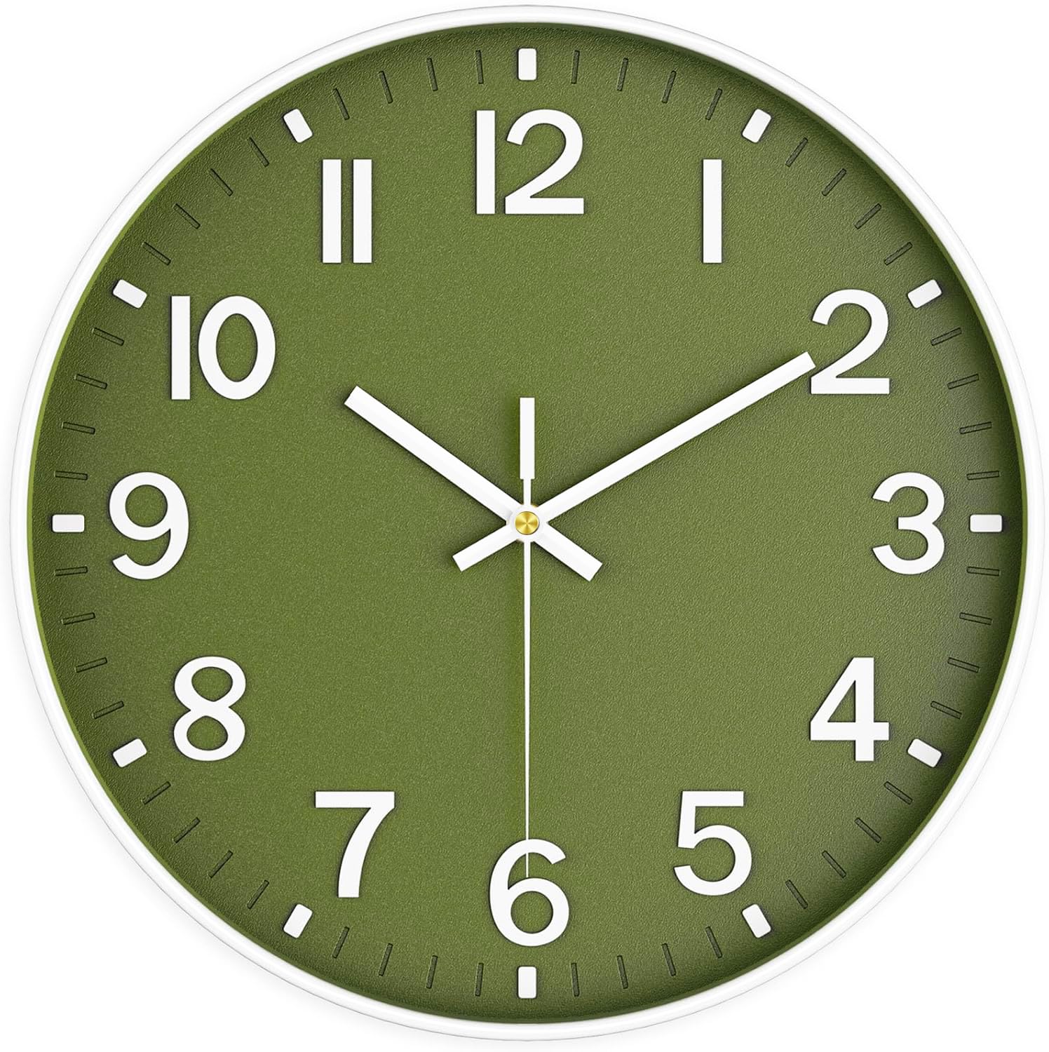 Wall Clock Modern 8 Inch Battery Operated Silent Non Ticking Small Analog Clock