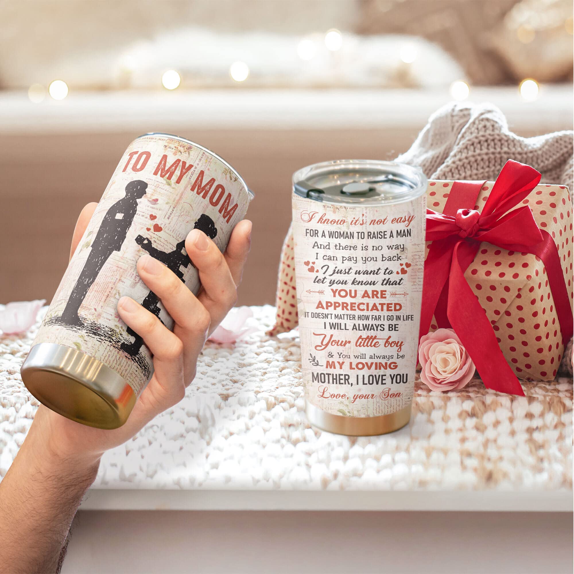 Macorner Gift For Mom From Son - Birthday Gifts For Mom & Christmas Gifts From Son - Mom Gifts From Kids Mothers Day Gifts For W