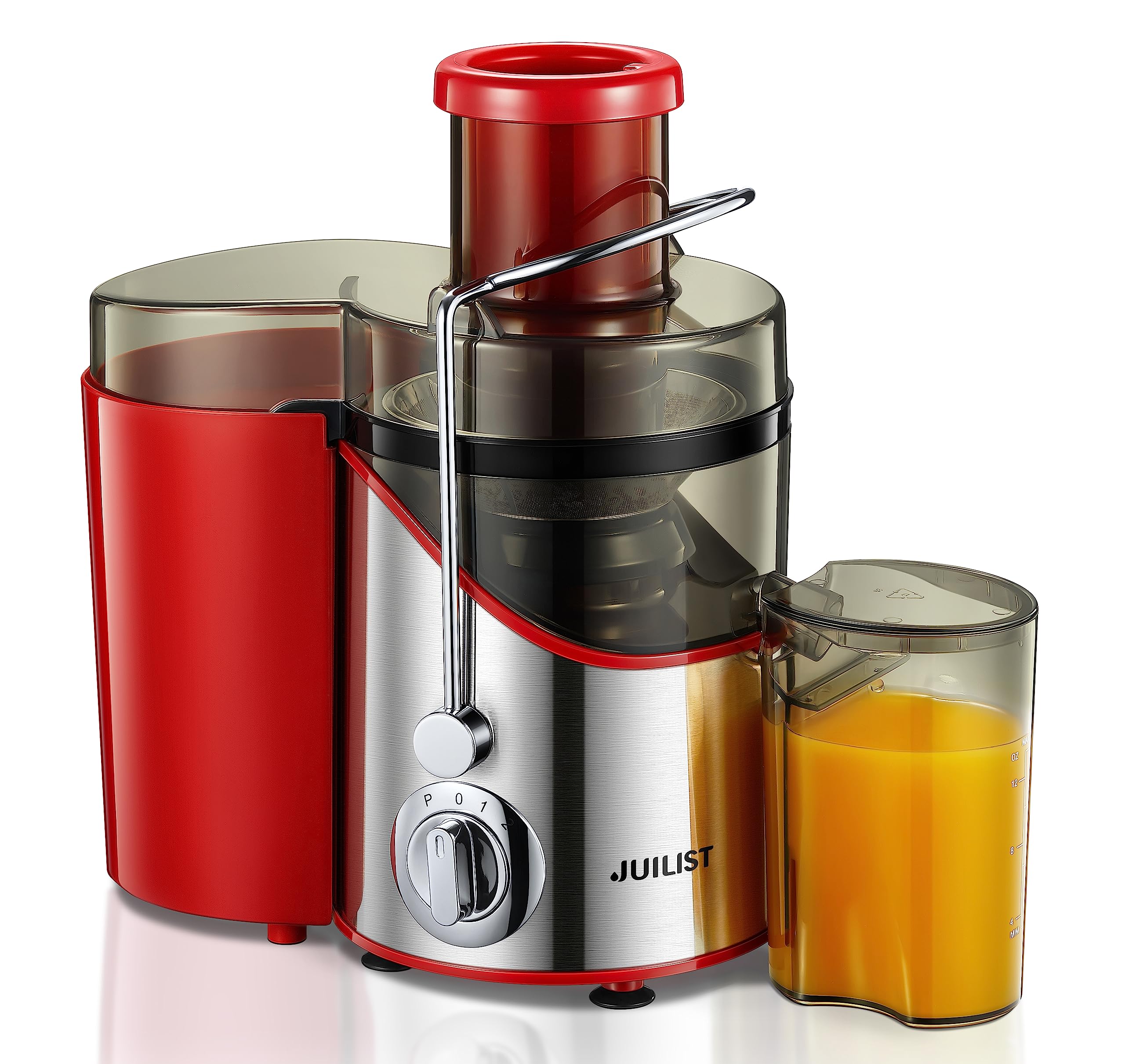 Juicer Machines, Juilist 3 Wide Mouth Juicer Extractor Max Power 800W, for Vegetable and Fruit with 3-Speed Setting, 400W Motor,