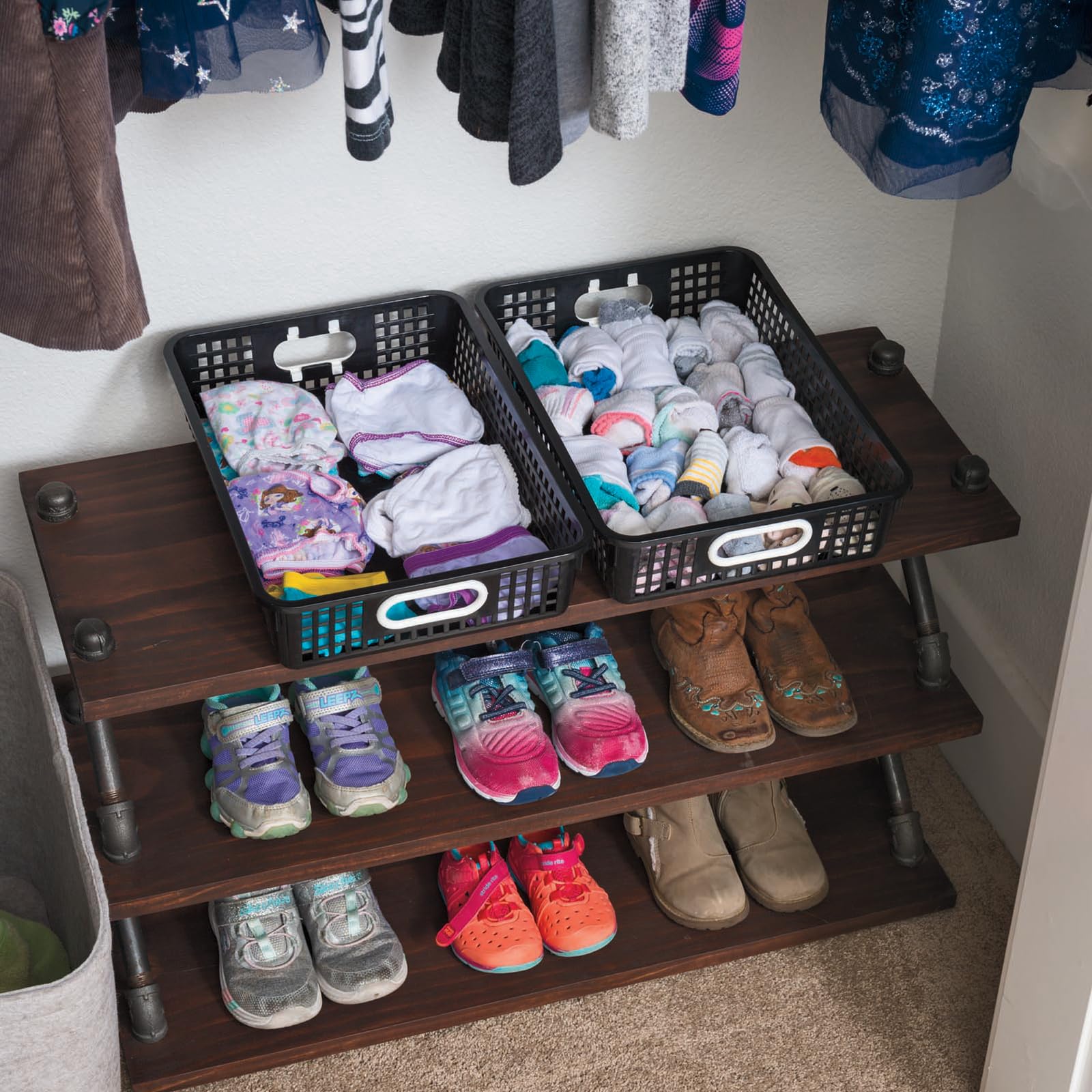 Really Good Stuff - 666019 Plastic Desktop Paper Storage Baskets For Classroom Or Home Use - 14   X10    Plastic Mesh Baskets Ke