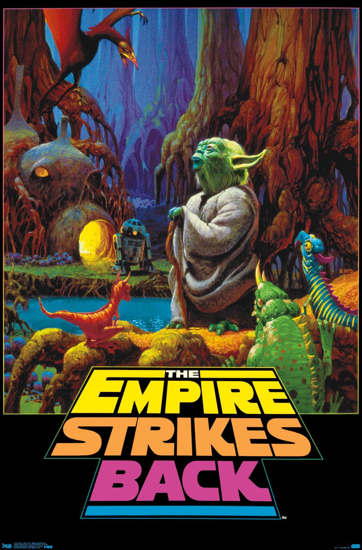 Trends International Neon-Star Wars-Empire Strikes Back Wall Poster, 22.375 In X 34 In, Unframed Version