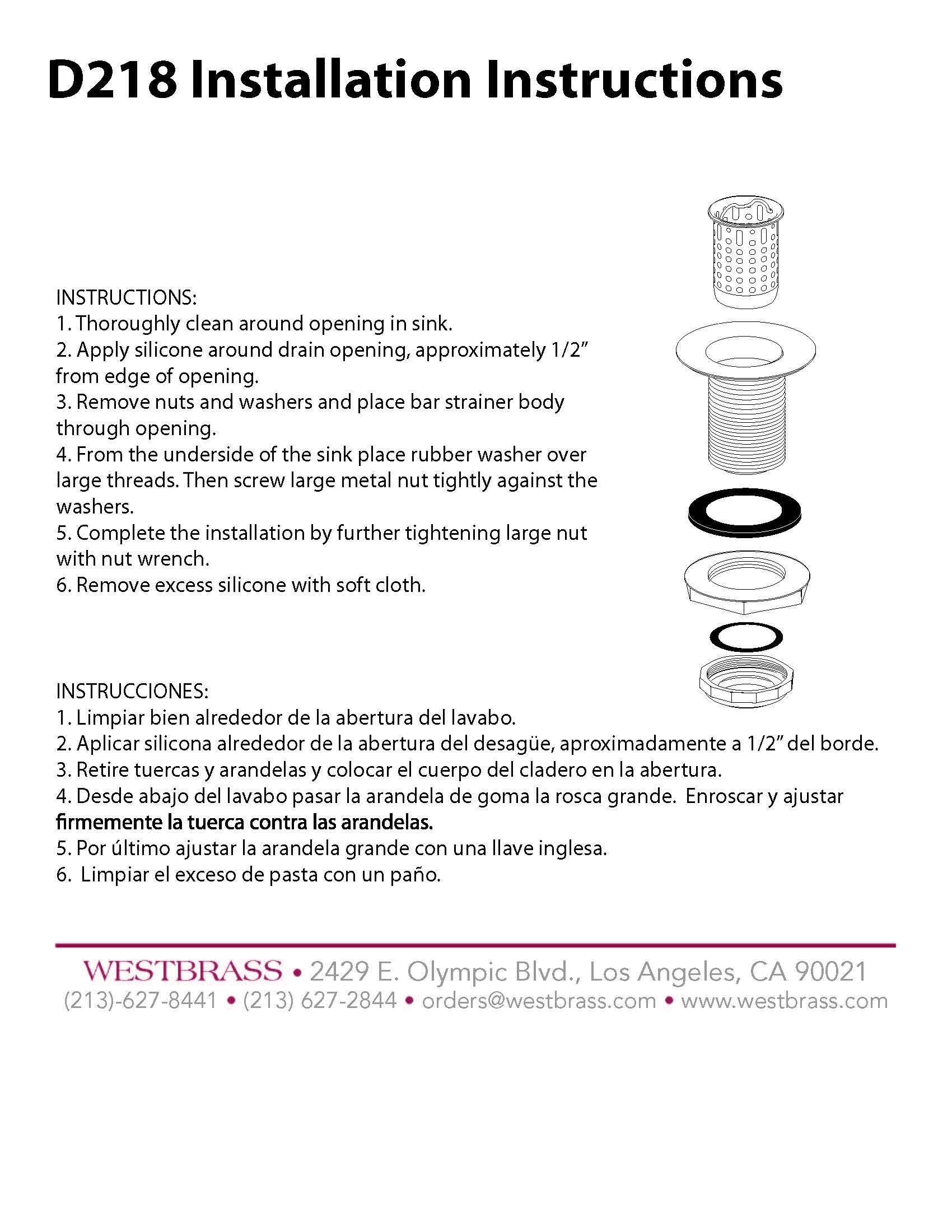 Westbrass D218-12 Junior Bar And Laundry Sink Drain Assembly With Removable Strainer Basket, 1-Pack, Oil Rubbed Bronze