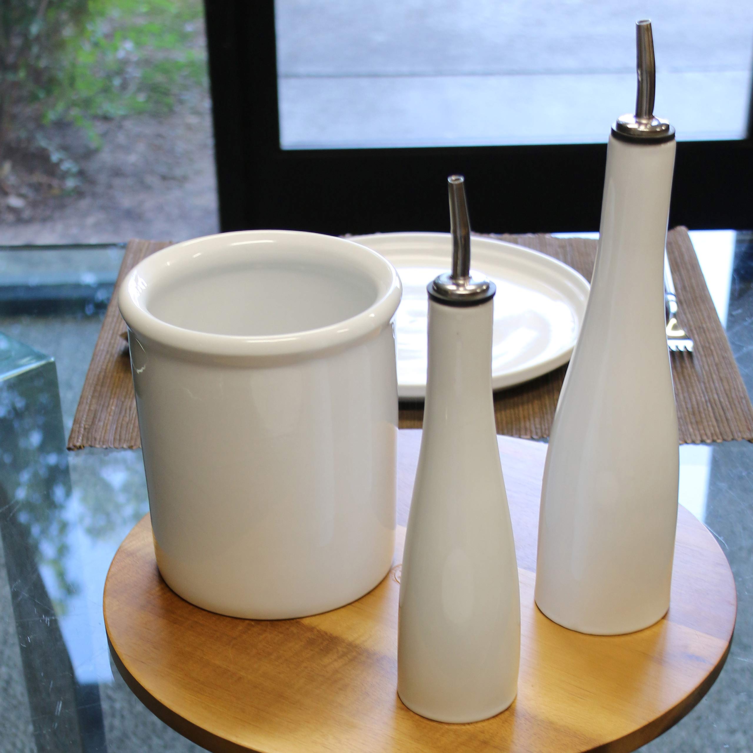 Bia Cordon Bleu 6.5-Inch Utensil Holder, White (900028S1Sioc)