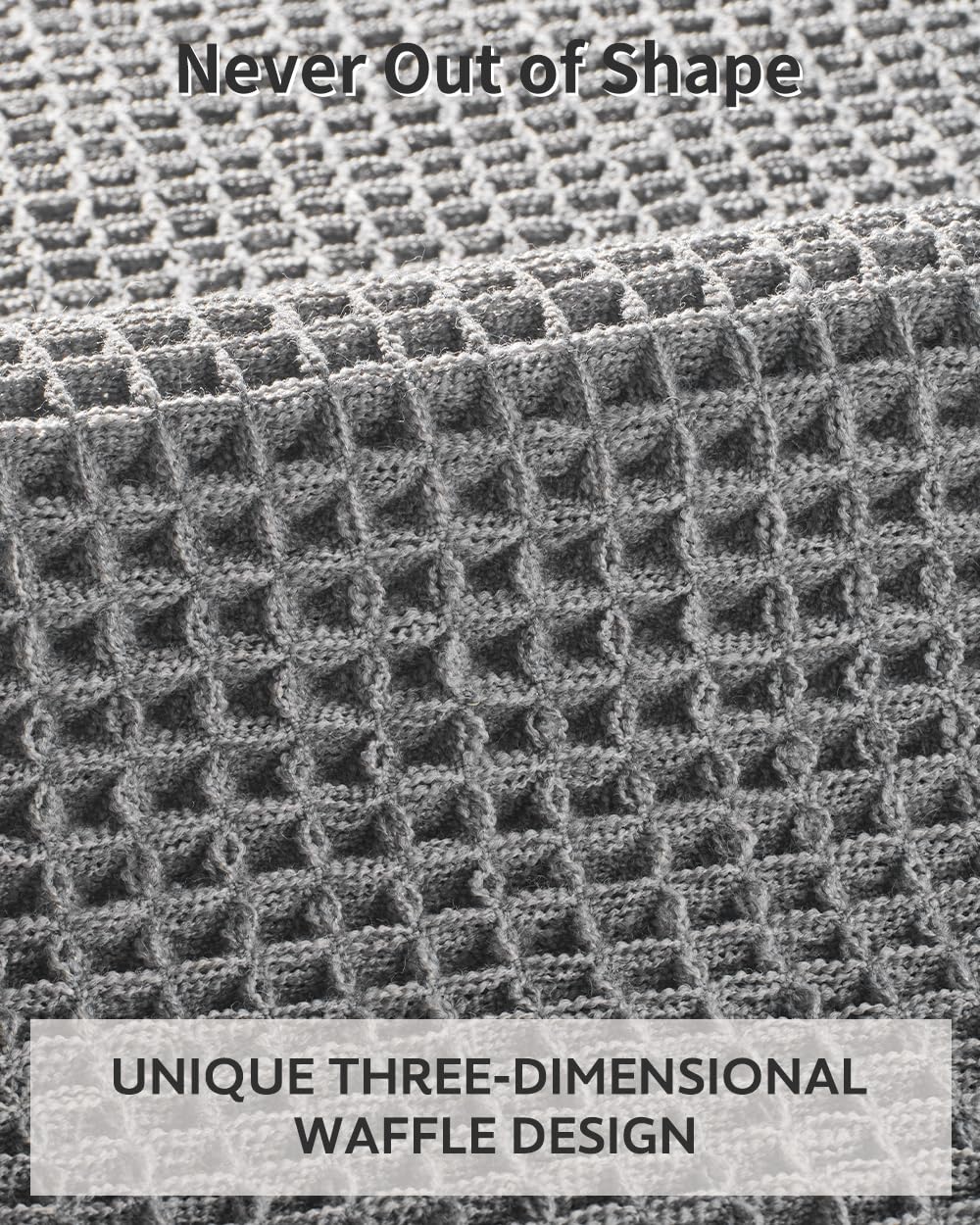 Tchdio Waffle Bath Mat Rug, Super Absorbent Non Slip Bath Mats For Bathroom Mat Ultra Soft Bathmat Machine Washable Bathroom Rug