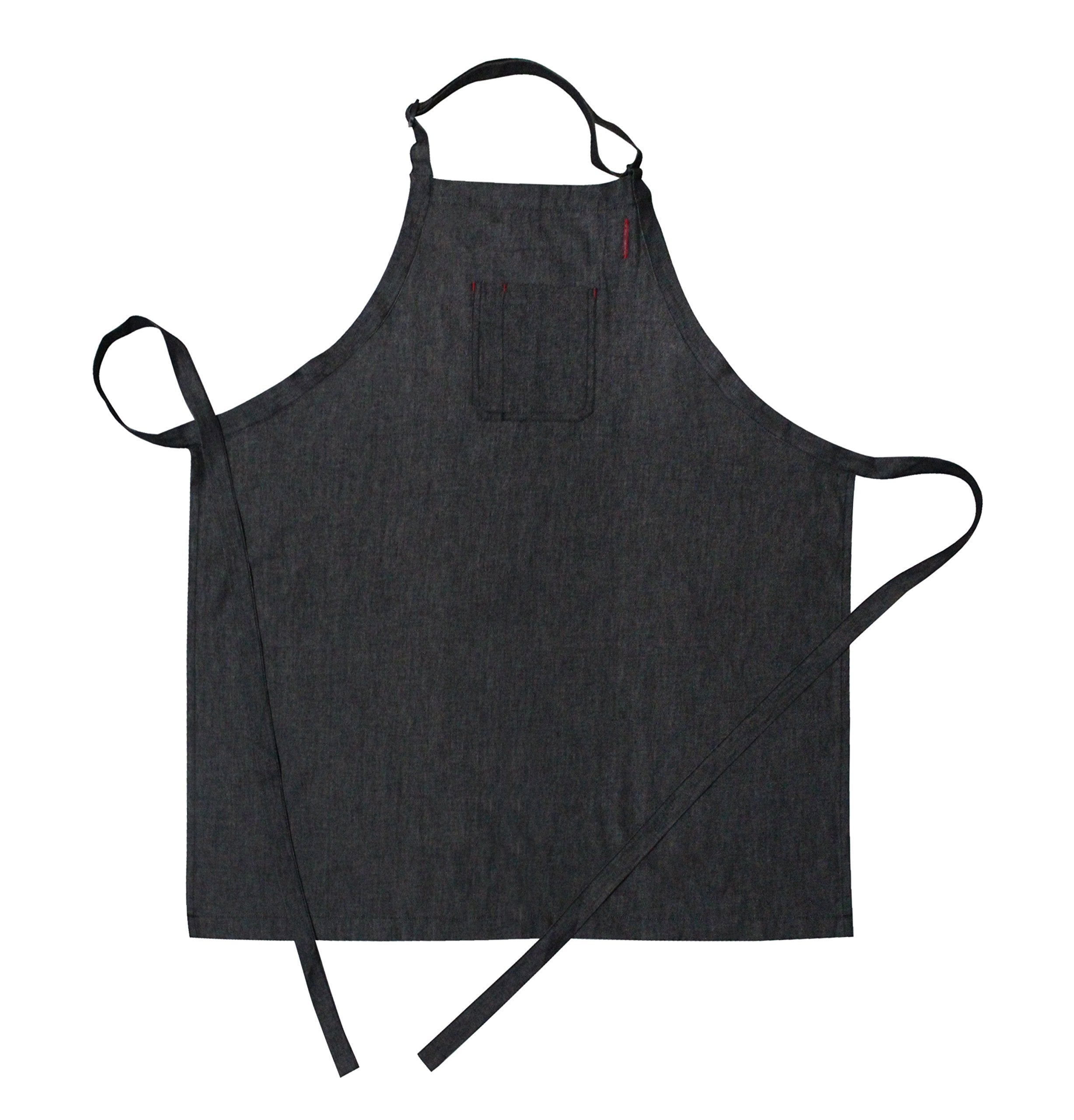 Airwill, 100% Cotton Designer Aprons, Free Sized Width & Length, Adjustable Buckle On Top And 2 Long Ties On Both 2 Sides. Pack