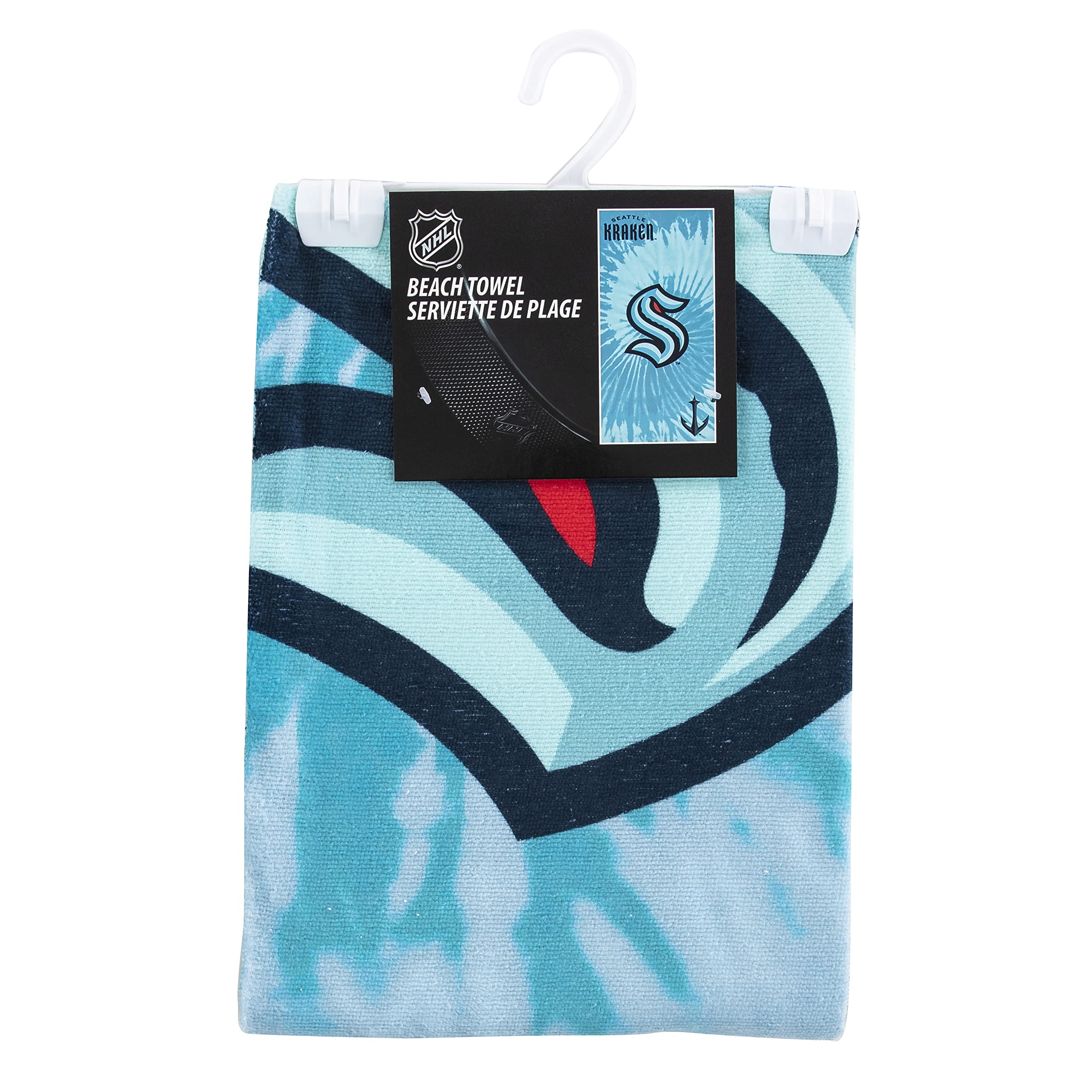 Northwest The Company NHL Seattle Kraken Beach Towel  30'' x 60''  Psychedelic