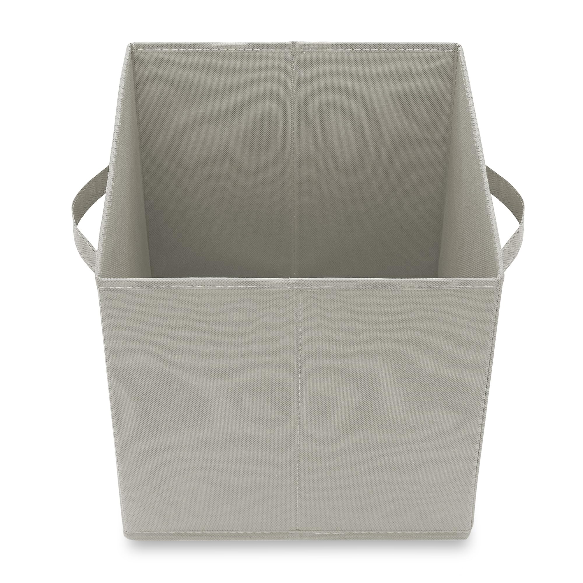 Casafield Set of 6 Collapsible Fabric Cube Storage Bins  Light Gray - 11'' Foldable Cloth Baskets for Shelves  Cubby Organizers & More
